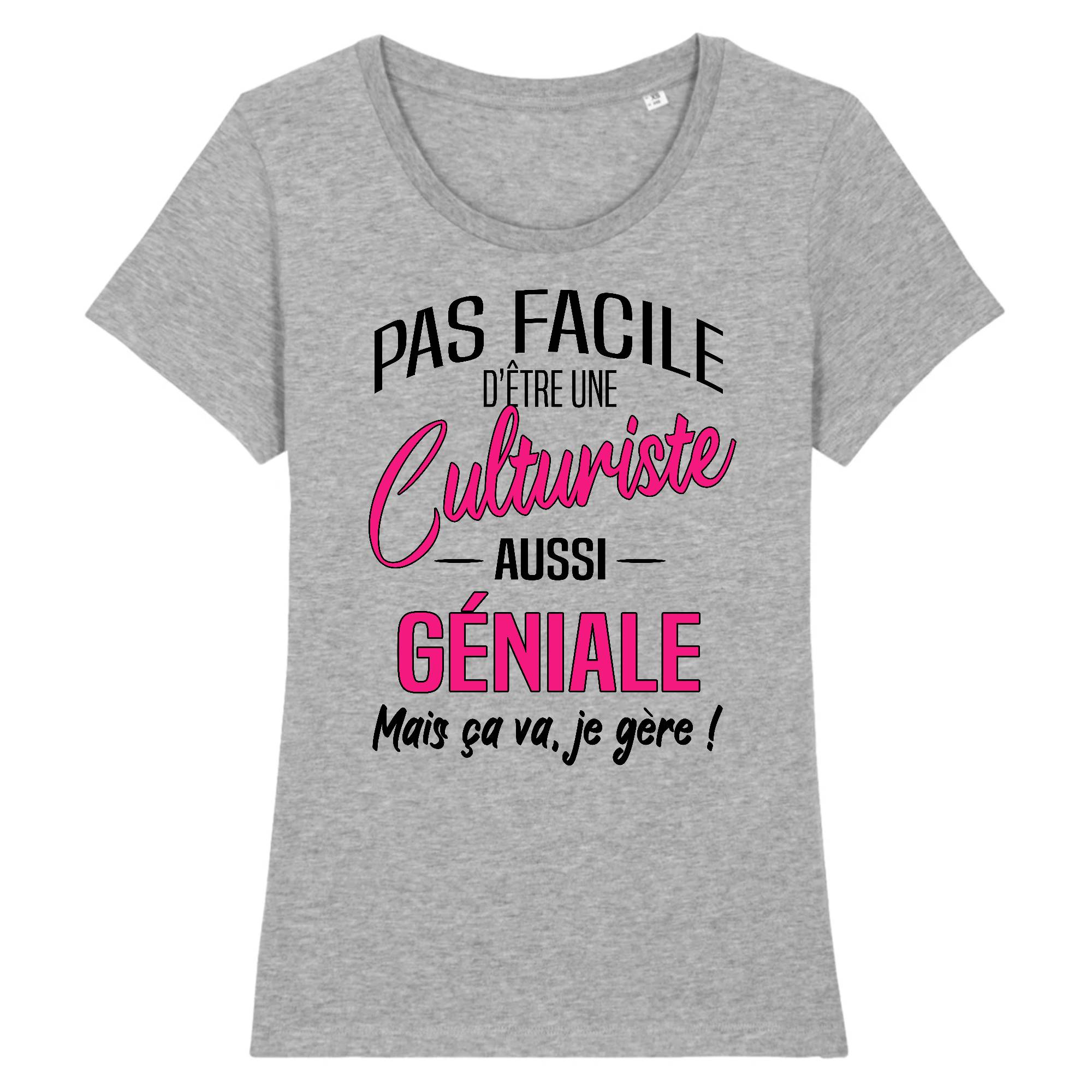 T-shirt Femme Culturiste géniale