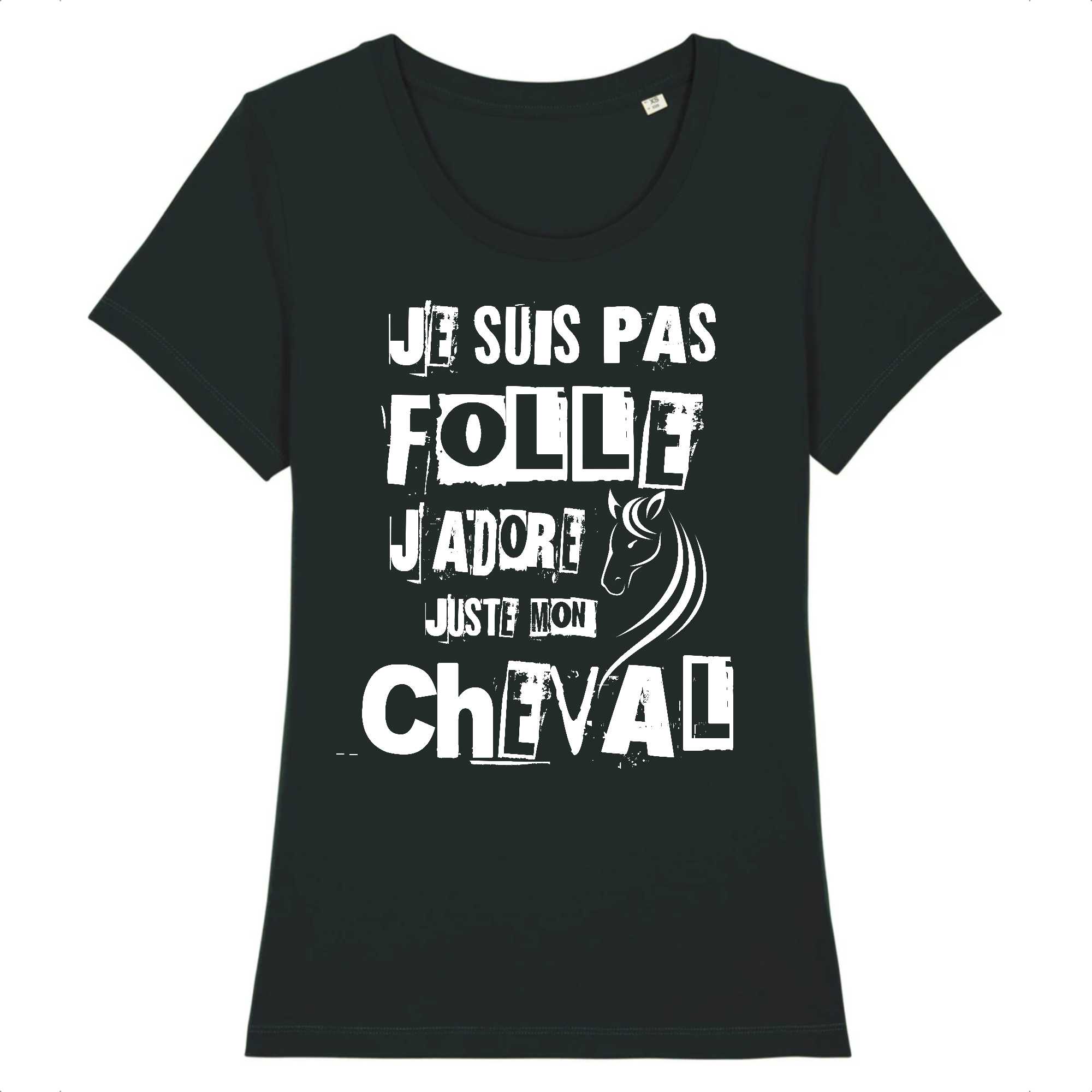 T-shirt Femme J'adore mon cheval