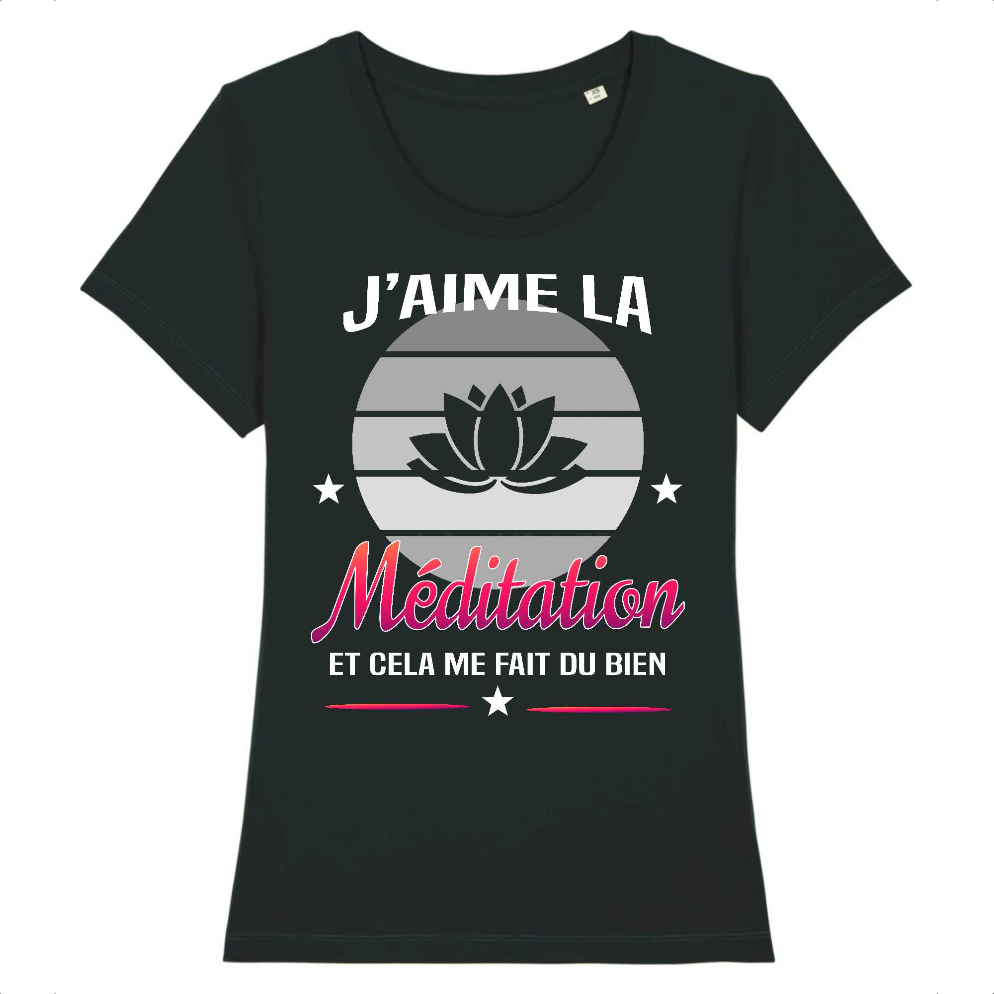 T-shirt Femme J'aime la méditation