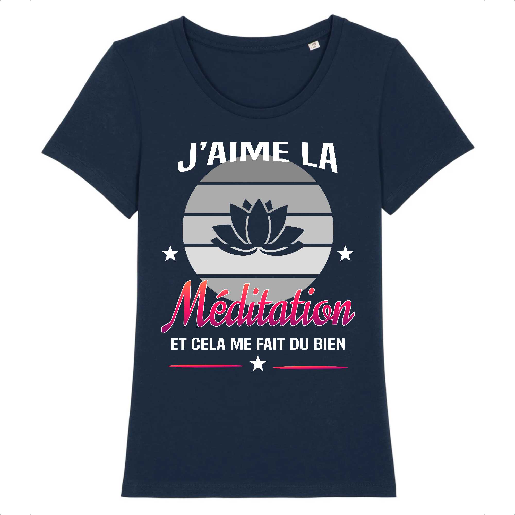 T-shirt Femme J'aime la méditation