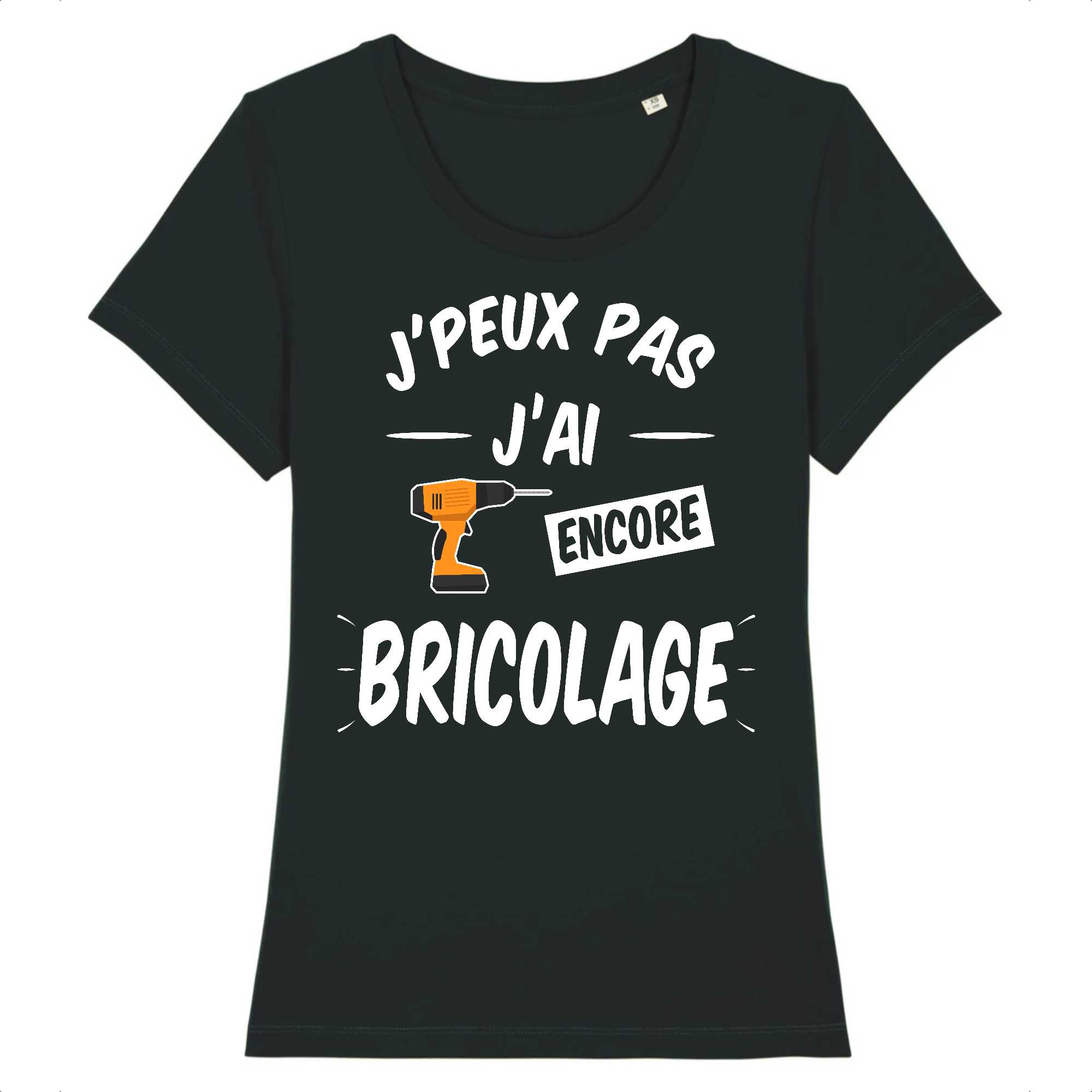T-shirt Femme J'peux pas j'ai encore bricolage
