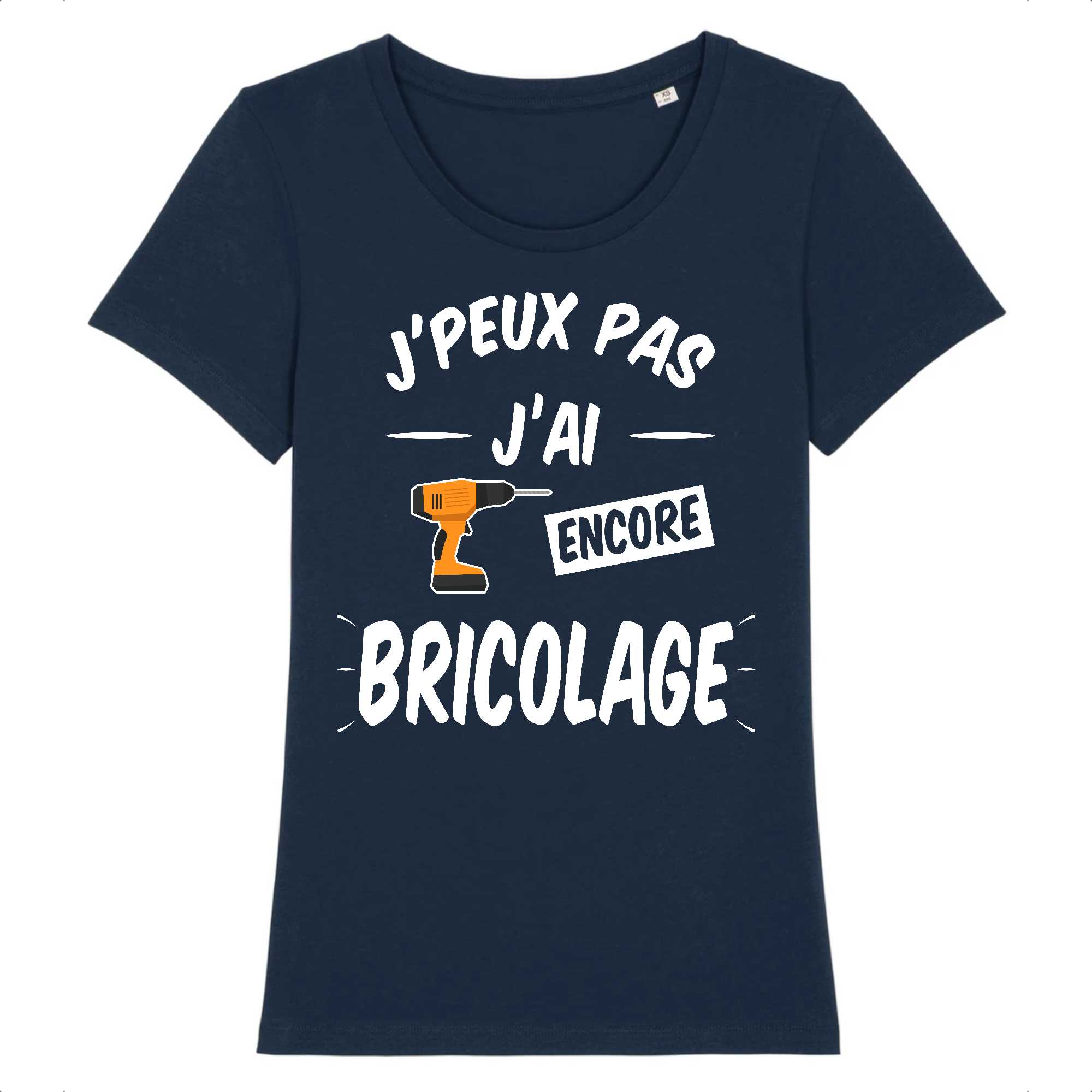 T-shirt Femme J'peux pas j'ai encore bricolage