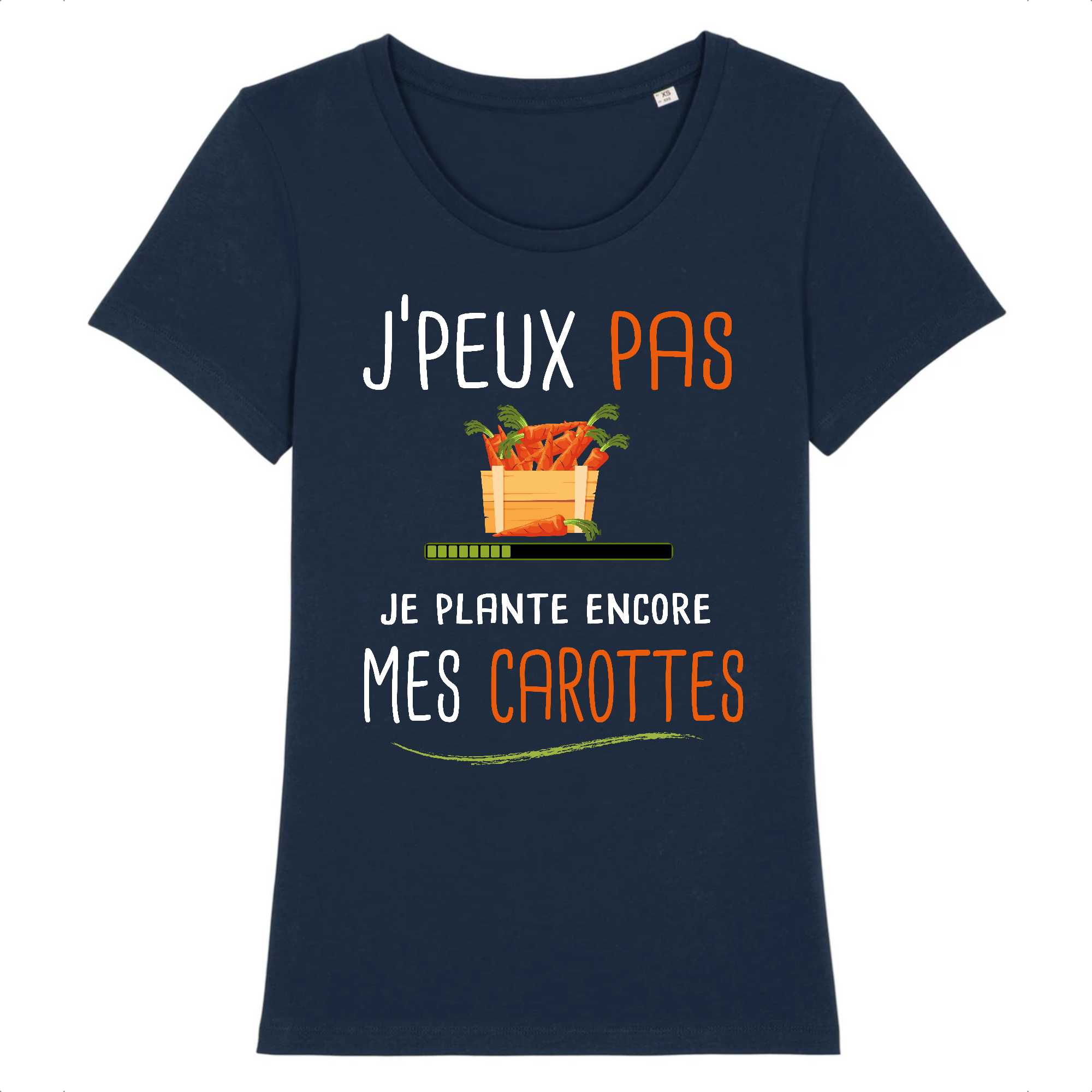 T-shirt Femme J'peux pas je plante mes carottes
