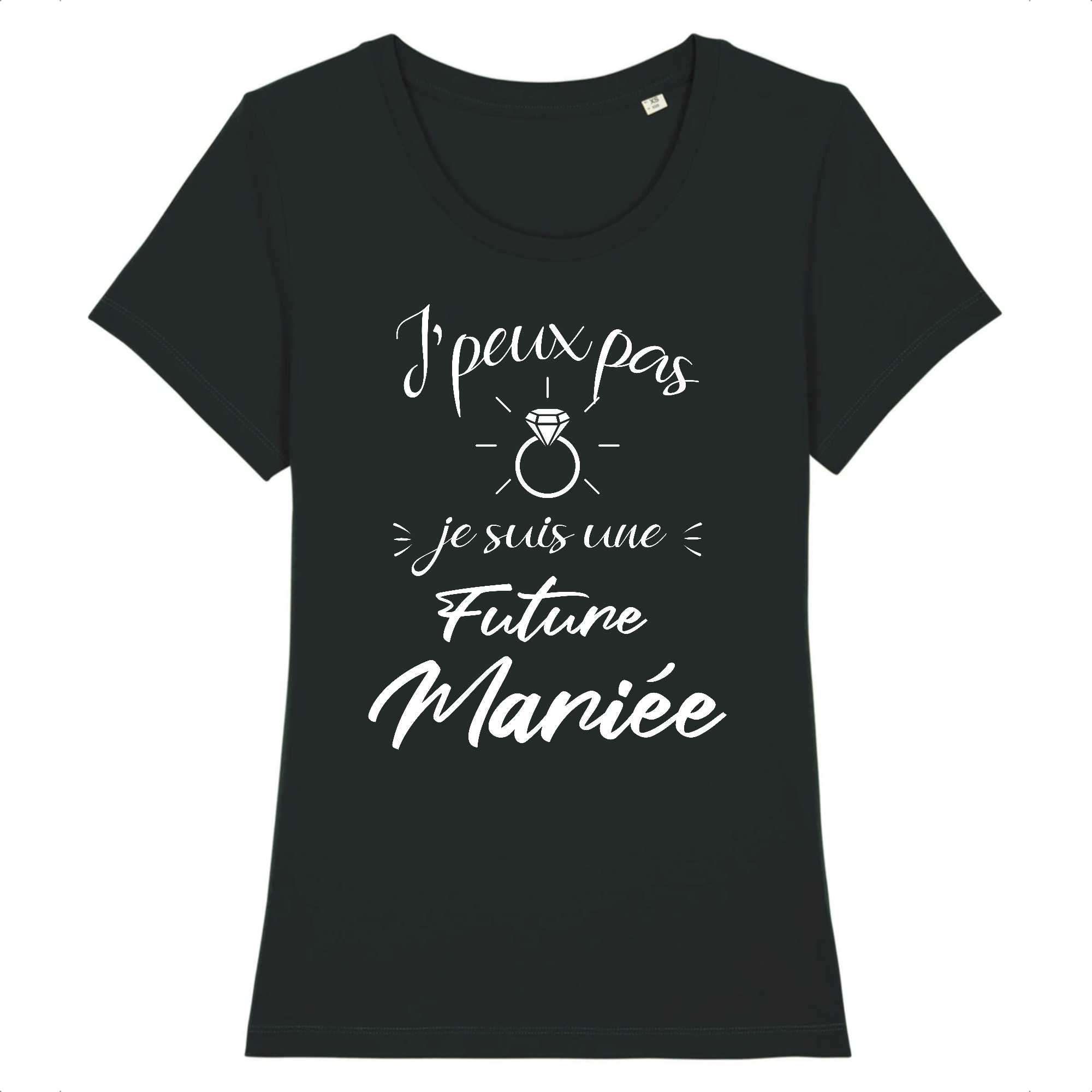 T-shirt Femme J'peux pas je suis une future mariée