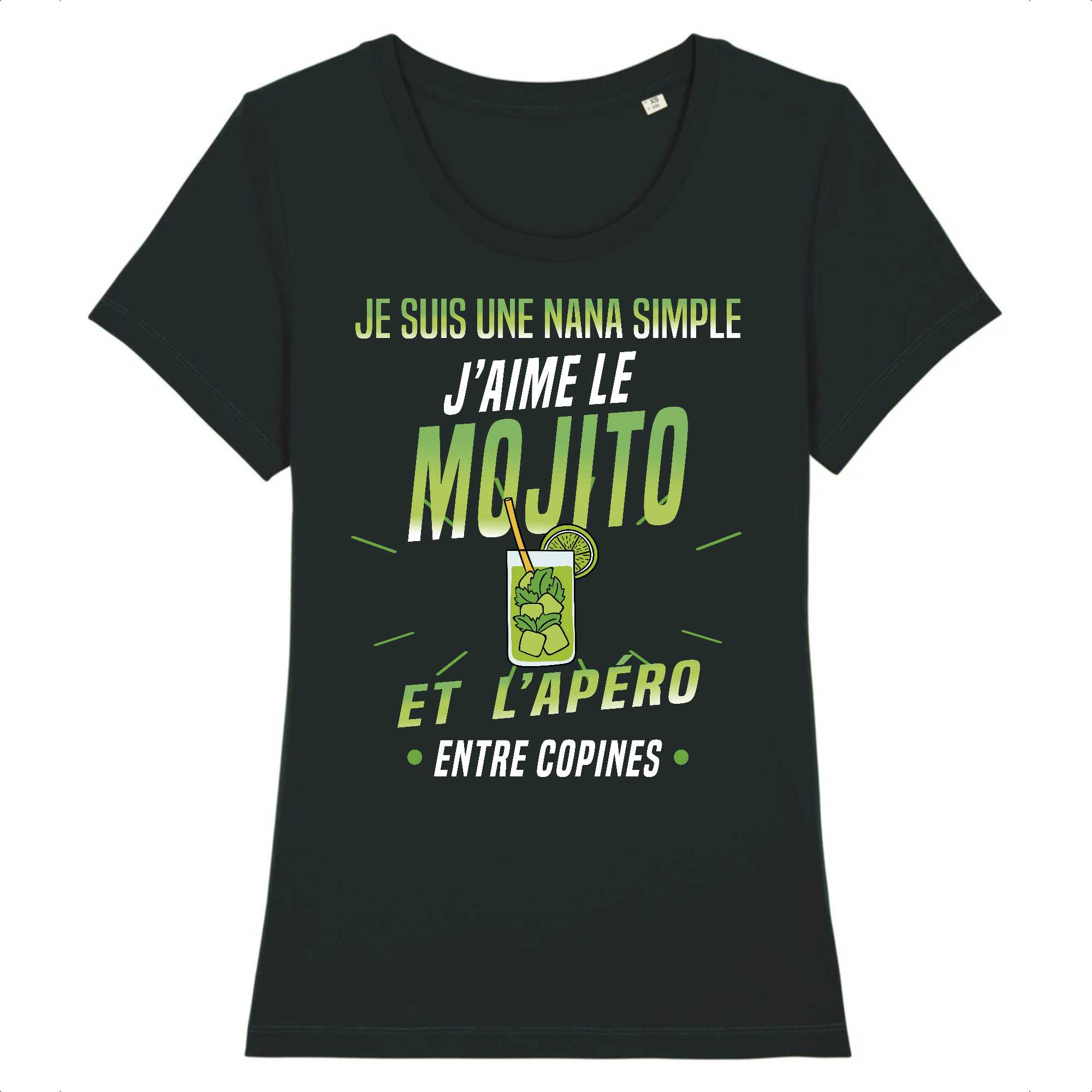 T-shirt Femme J`aime le mojito et l'apéro