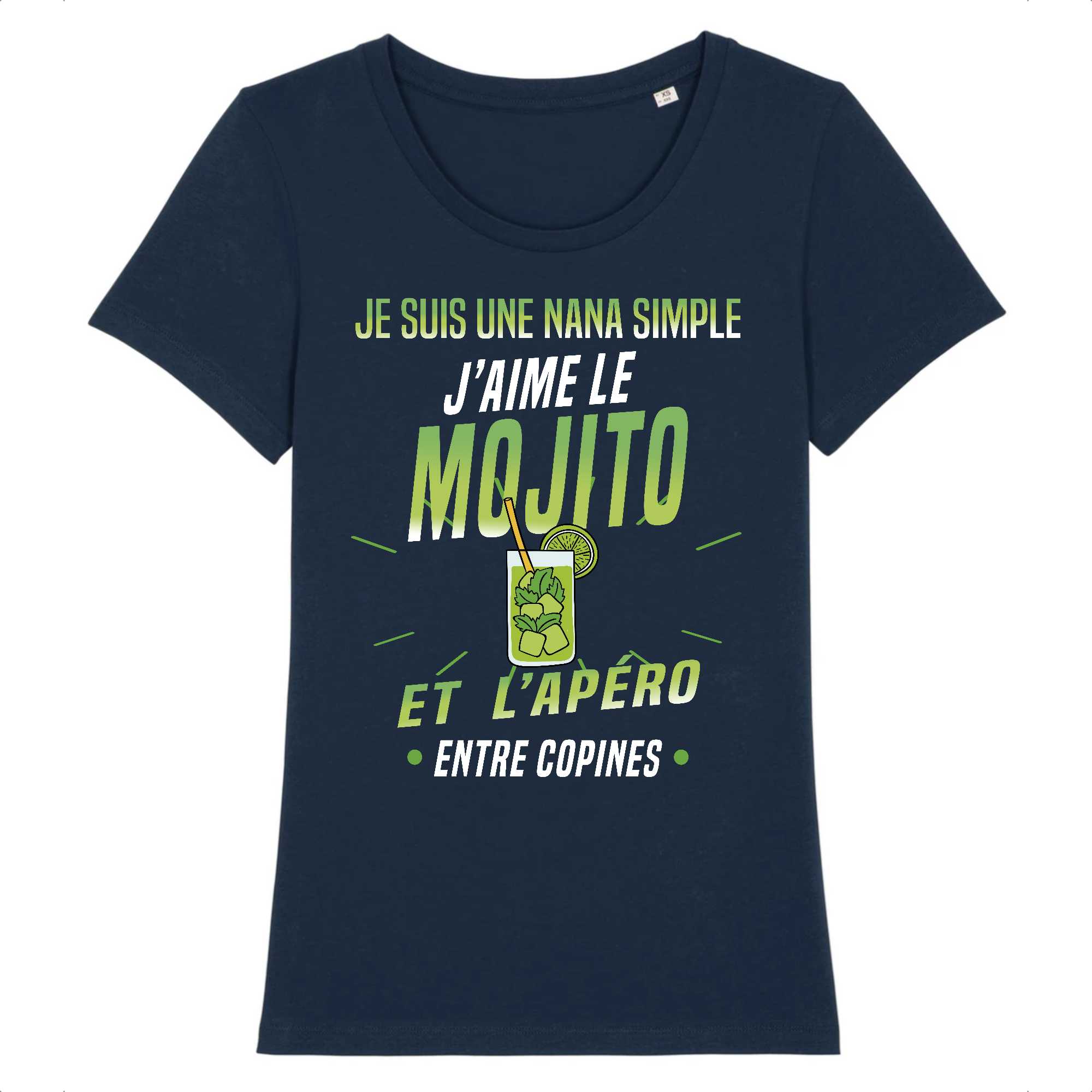 T-shirt Femme J`aime le mojito et l'apéro