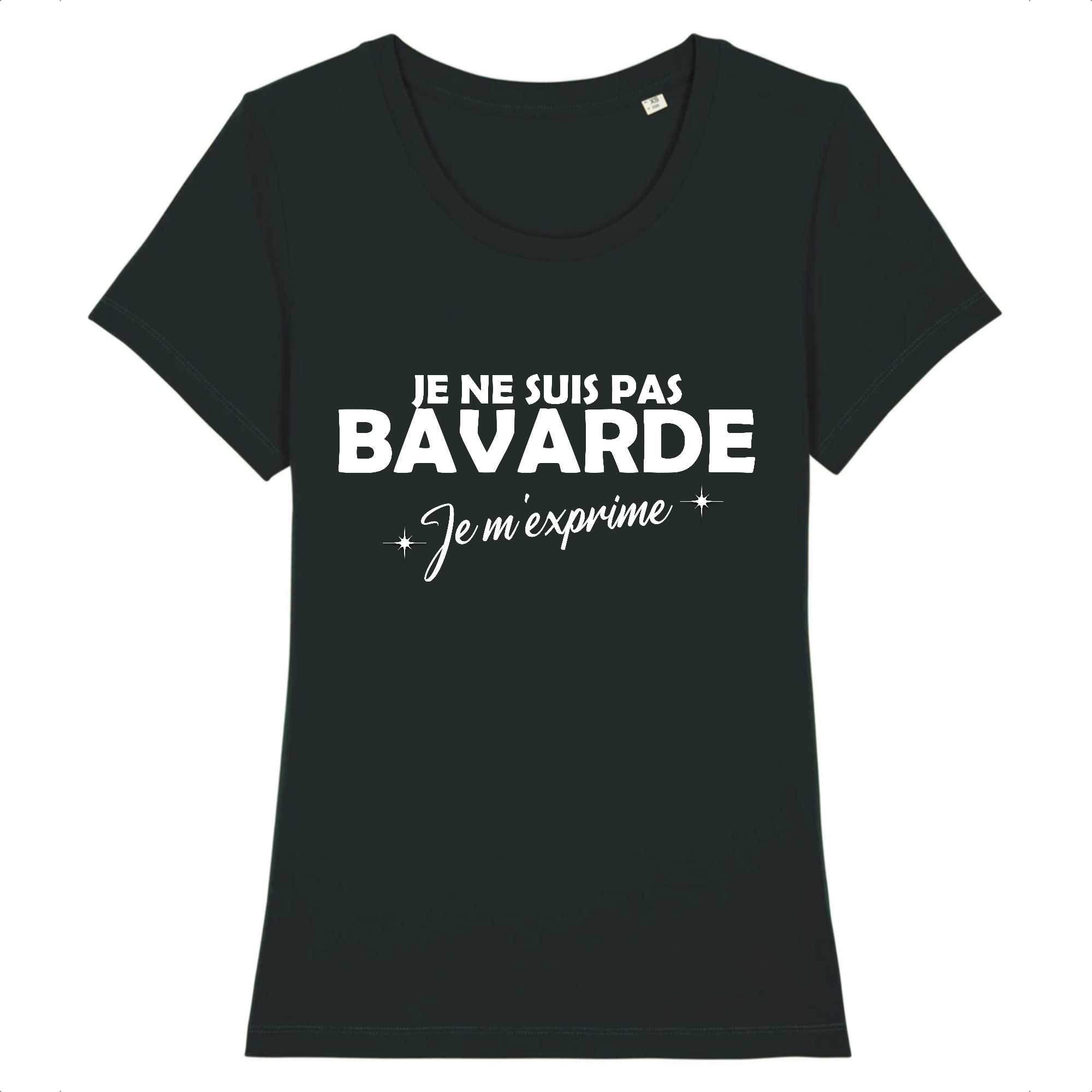 T-shirt Femme Je ne suis pas bavarde