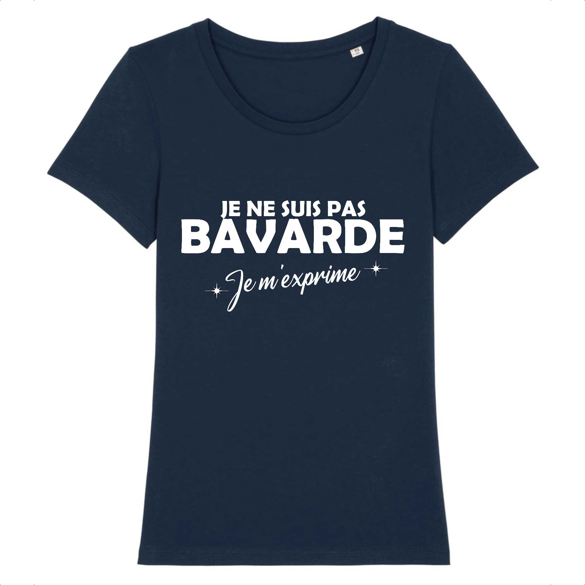 T-shirt Femme Je ne suis pas bavarde