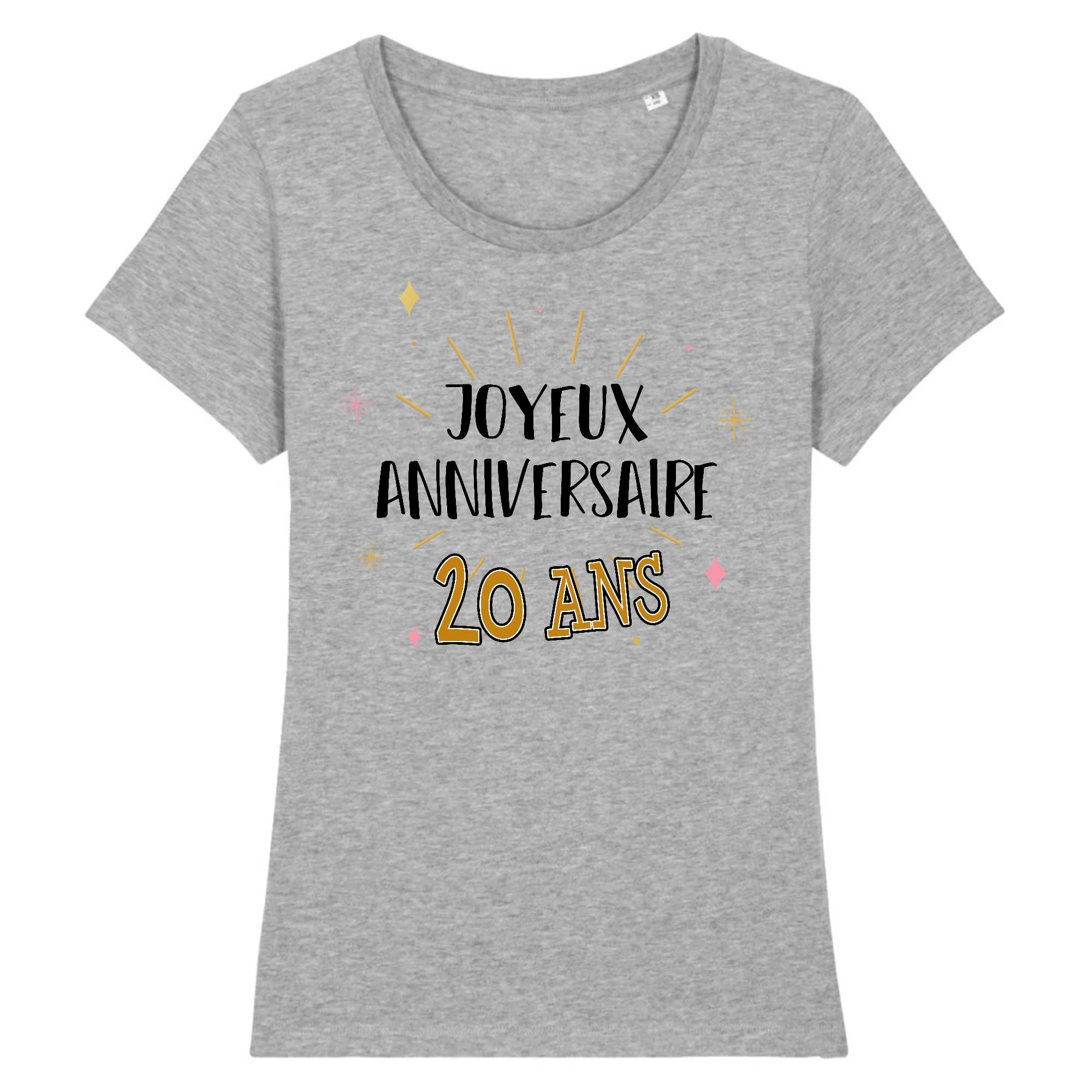 T-shirt Femme Joyeux anniversaire 20 ans