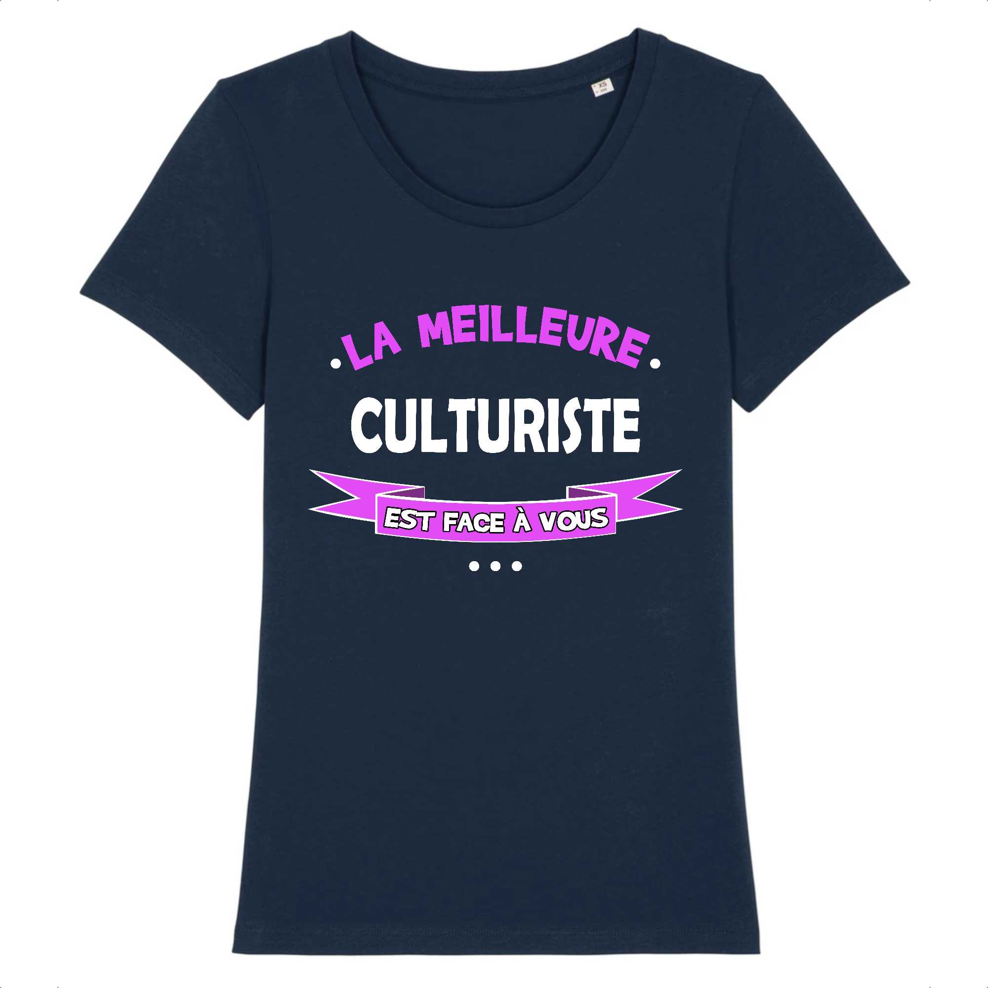 T-shirt Femme La meilleure culturiste est face à vous