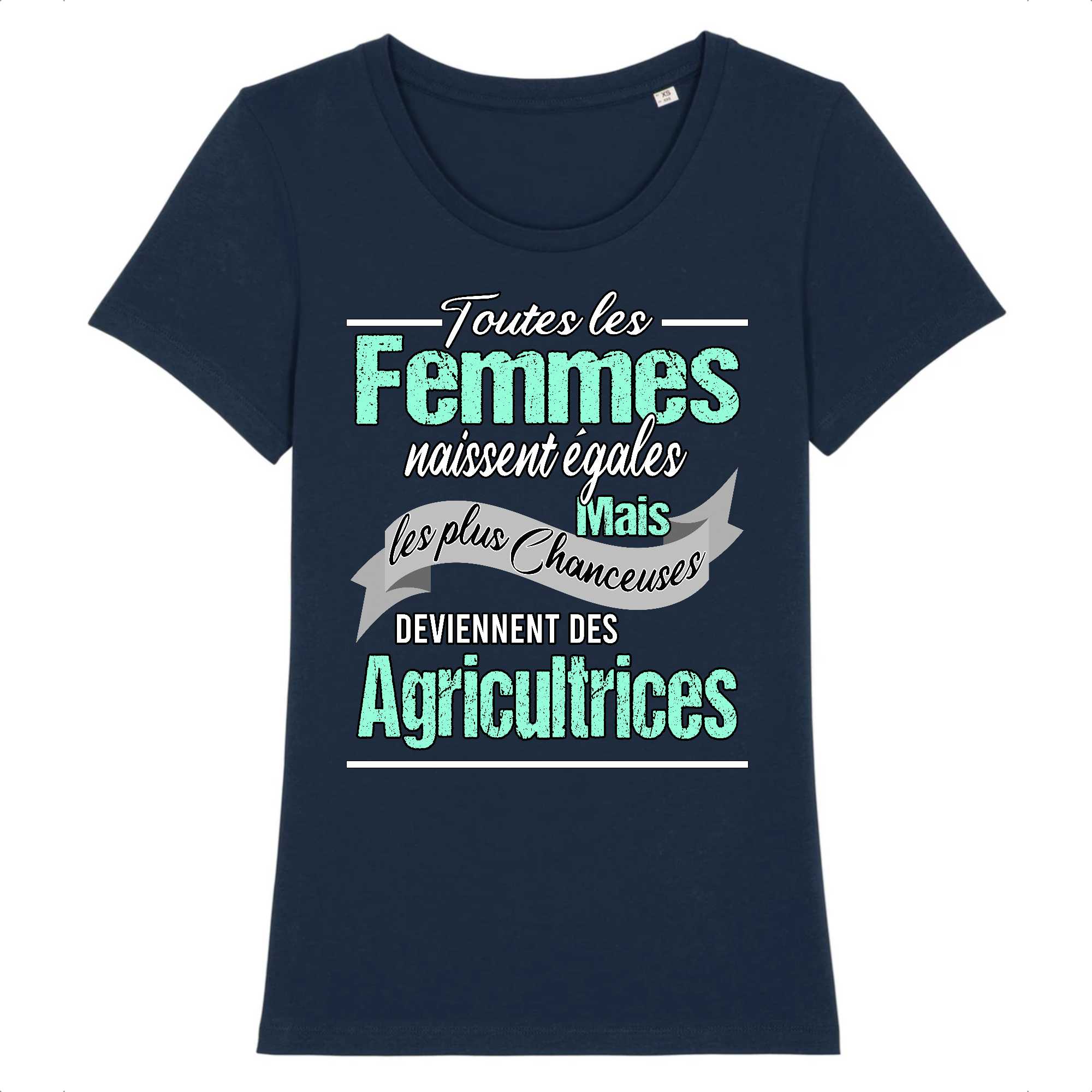 T-shirt Femme Les plus chanceuses sont agricultrices