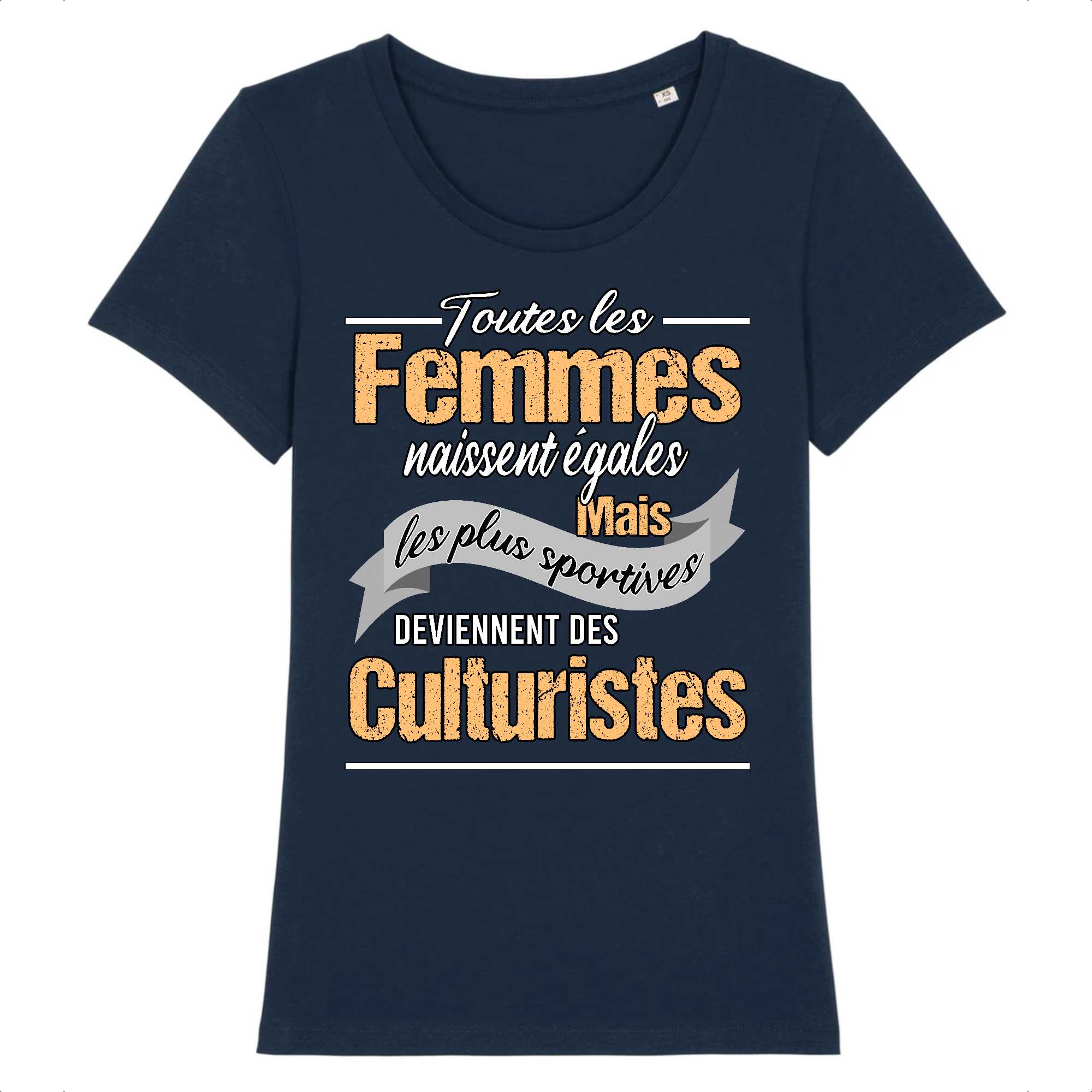 T-shirt Femme Les plus sportives sont culturistes