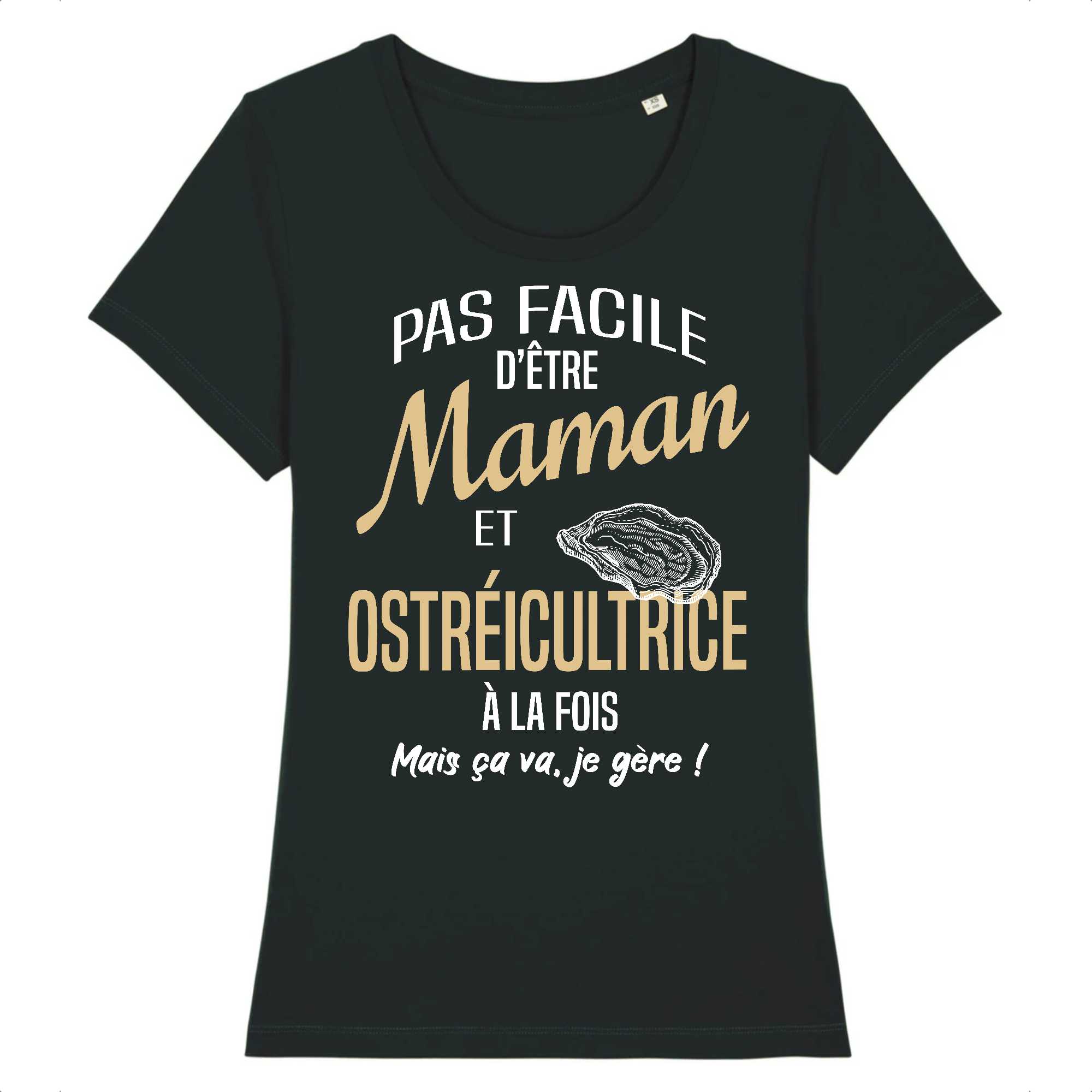T-shirt Femme Maman et ostréicultrice