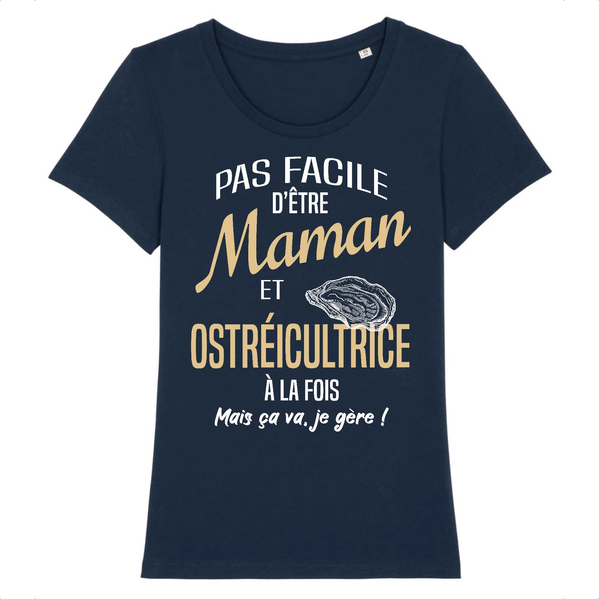 T-shirt Femme Maman et ostréicultrice