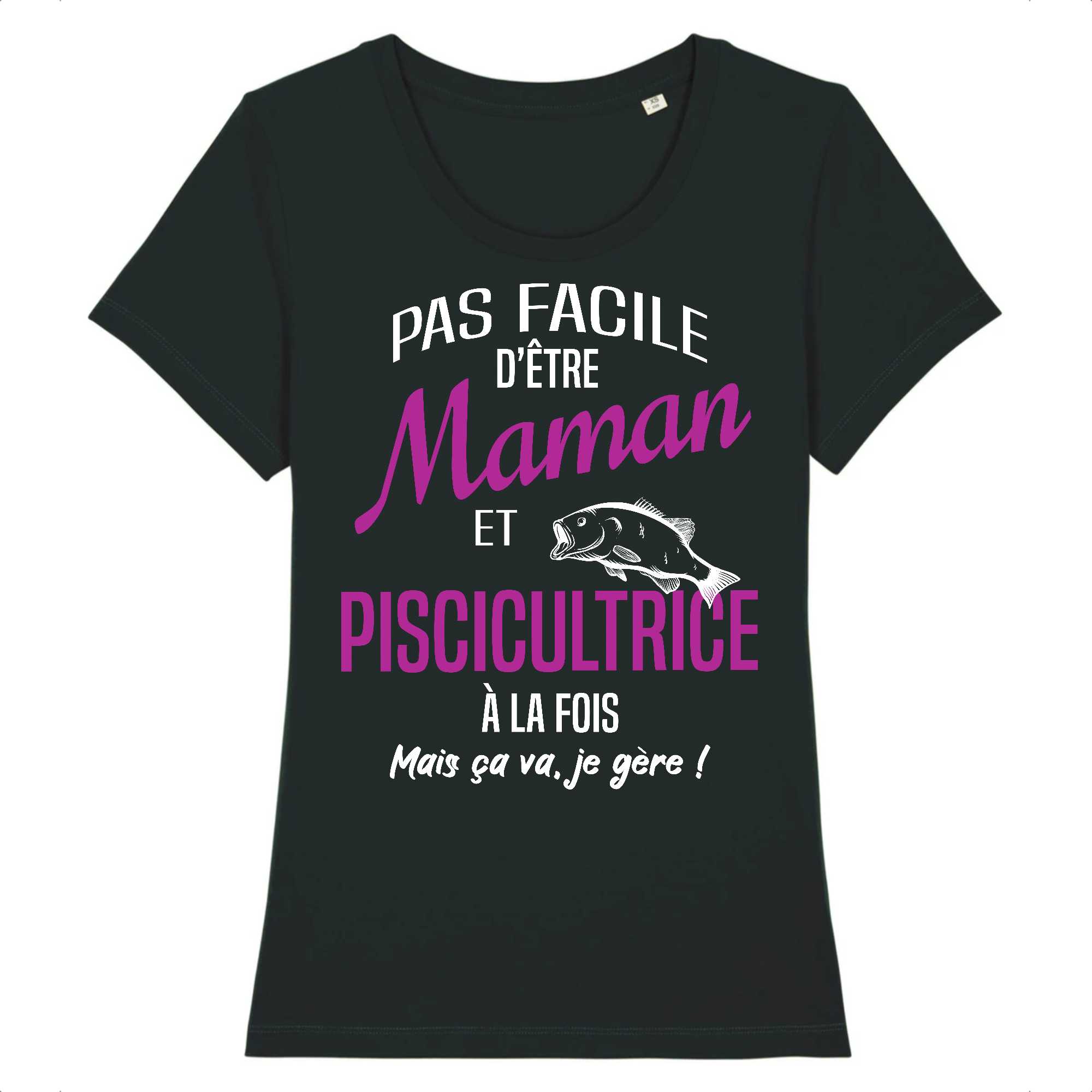 T-shirt Femme Maman et piscicultrice