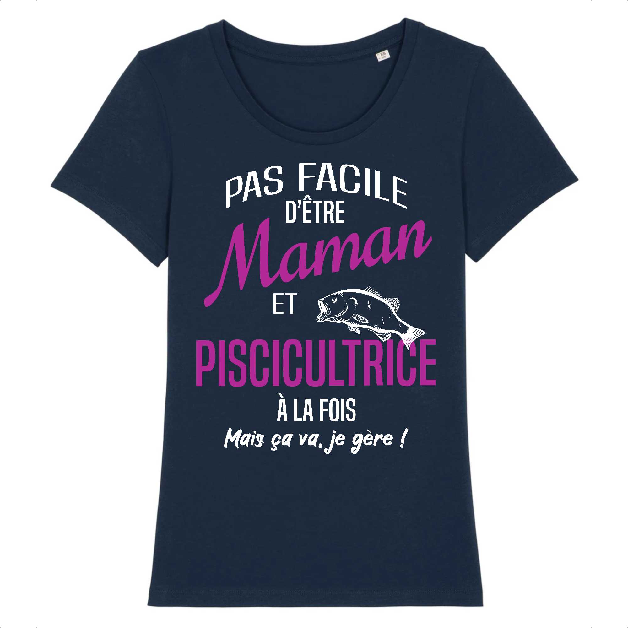 T-shirt Femme Maman et piscicultrice