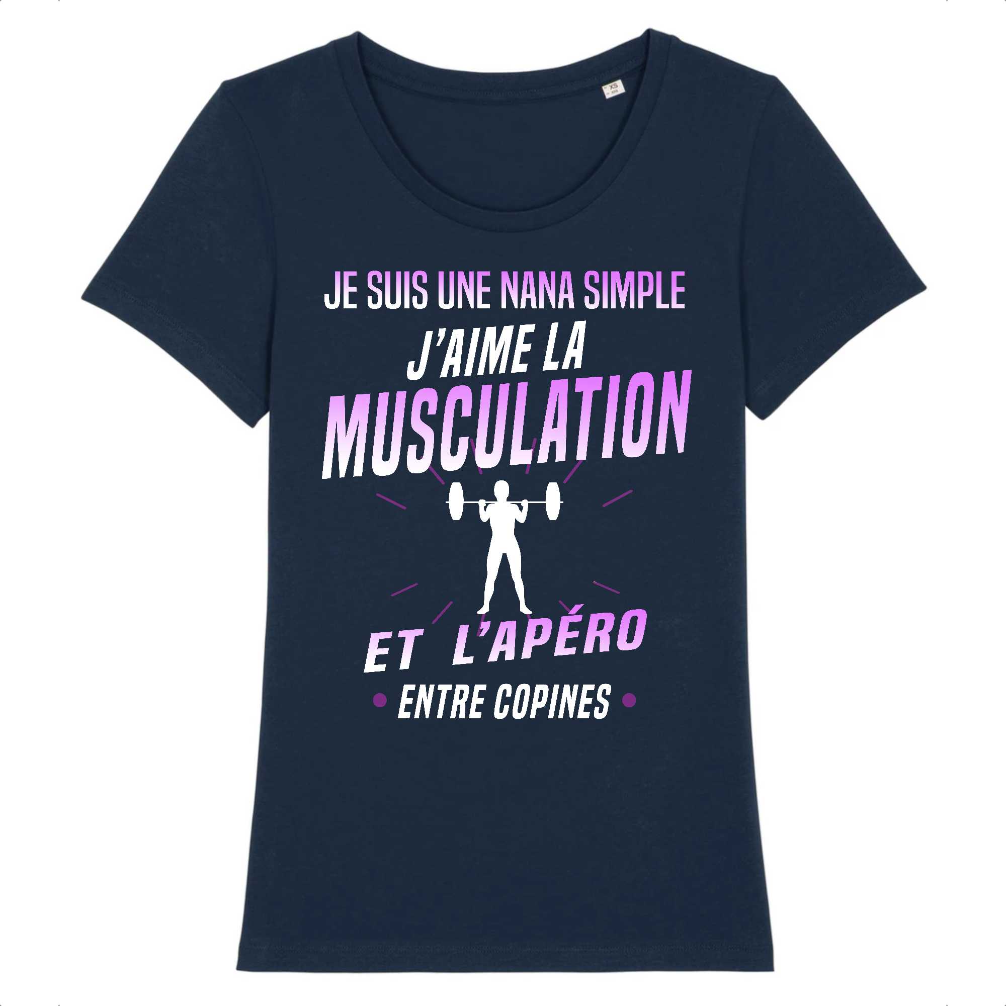 t-shirt Femme Musculation et apéro