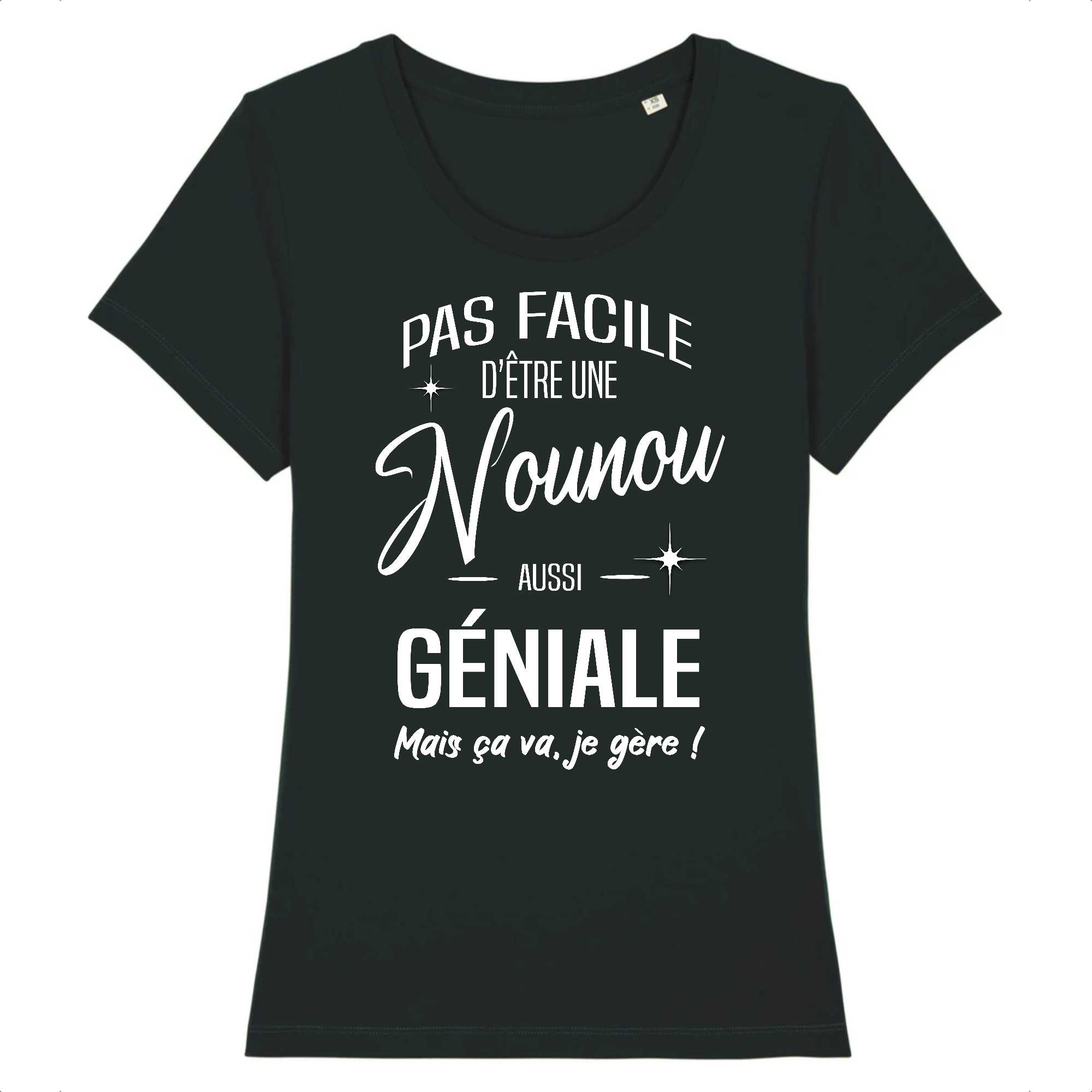 T-shirt Femme Nounou géniale