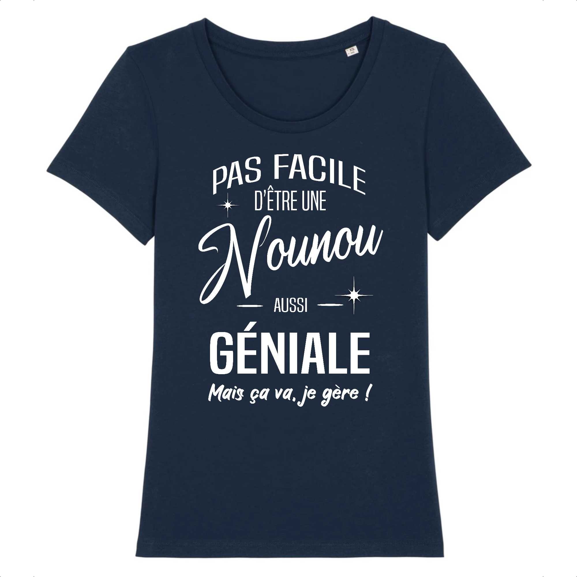 T-shirt Femme Nounou géniale