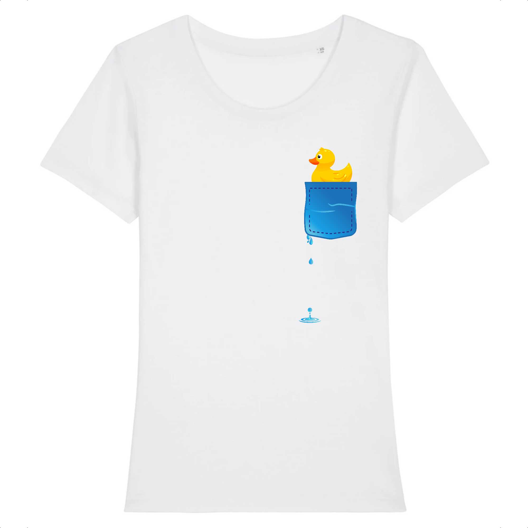 T-shirt Femme Petit canard dans la poche