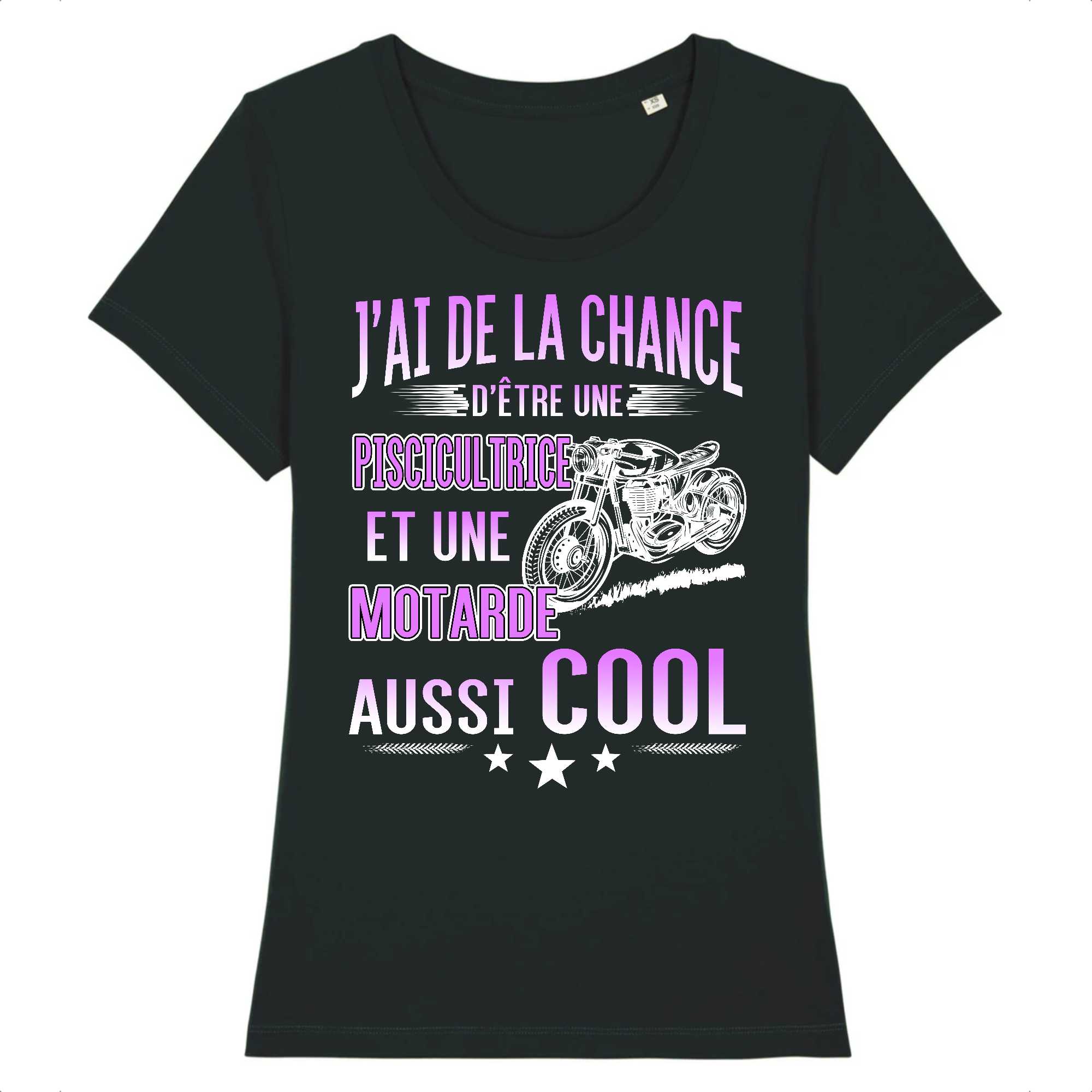 T-shirt Femme Piscicultrice et motarde