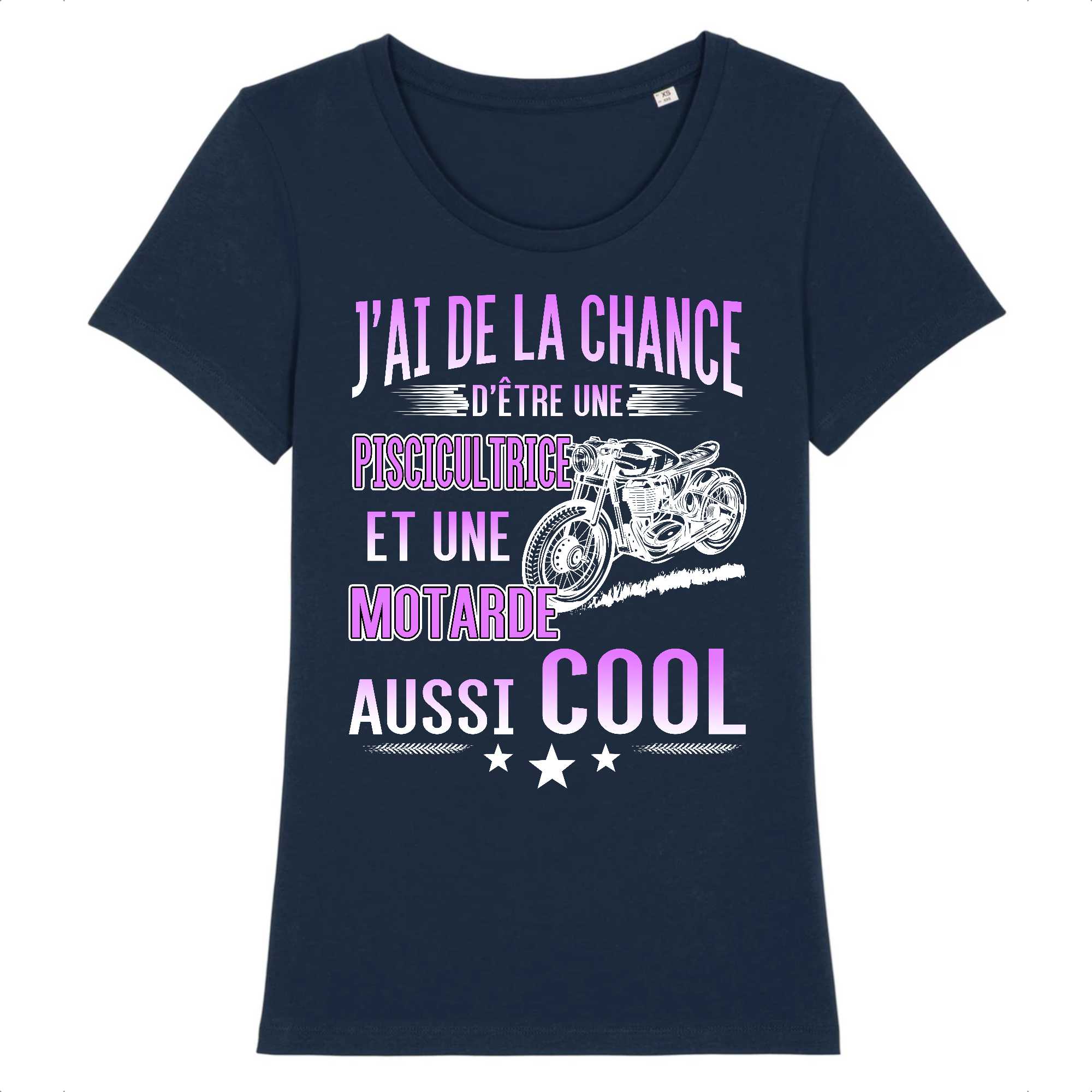 T-shirt Femme Piscicultrice et motarde