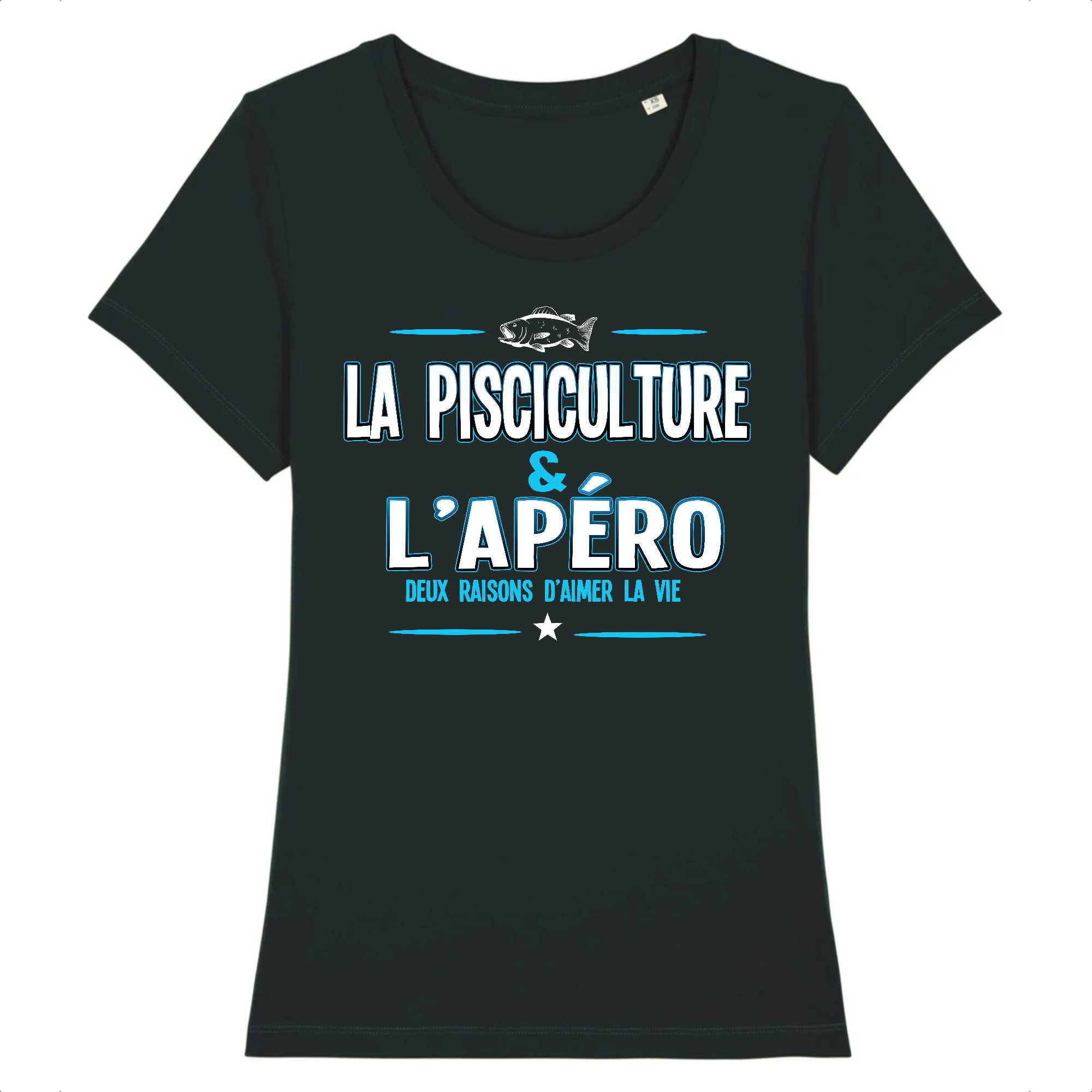 T-shirt Femme Pisciculture et apéro