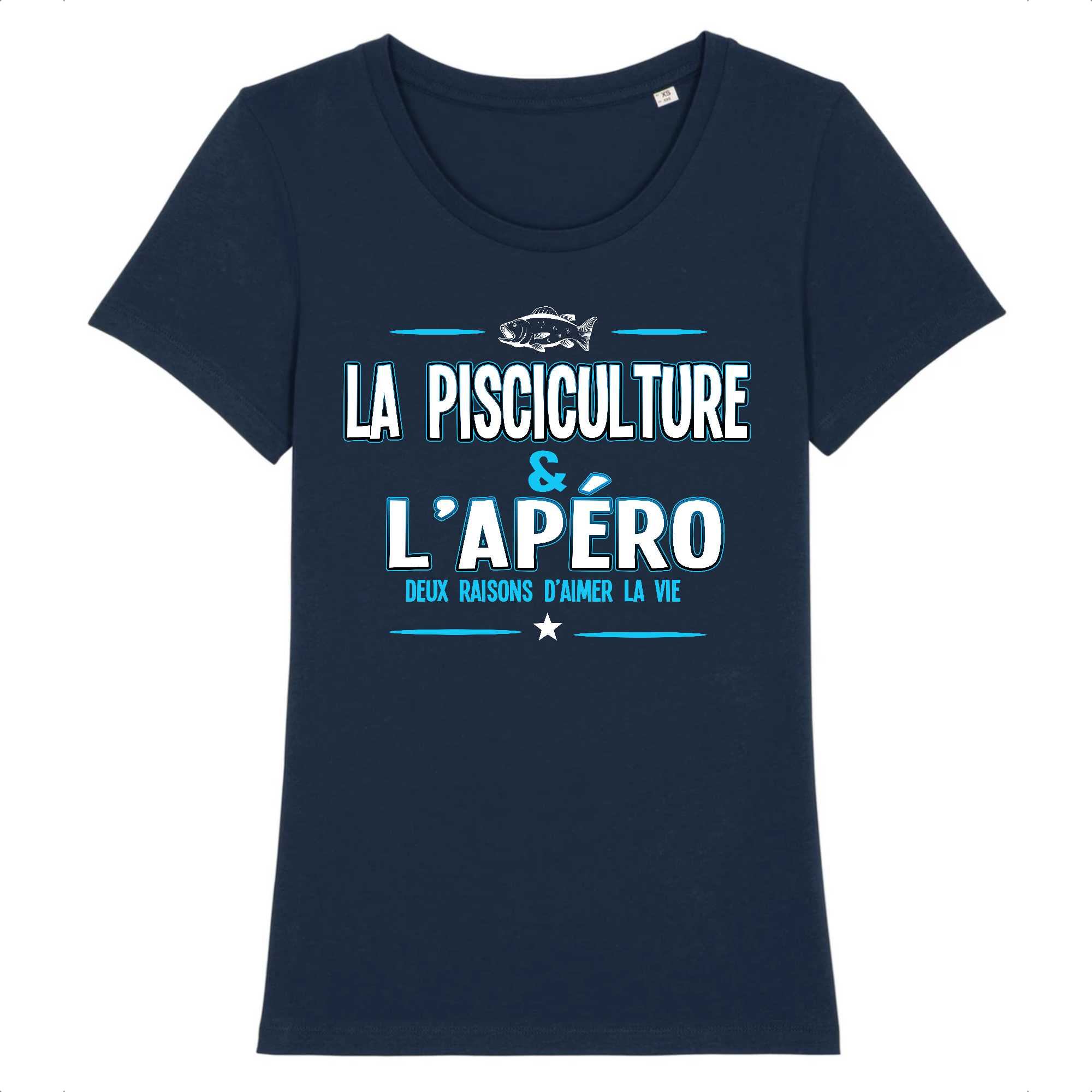 T-shirt Femme Pisciculture et apéro