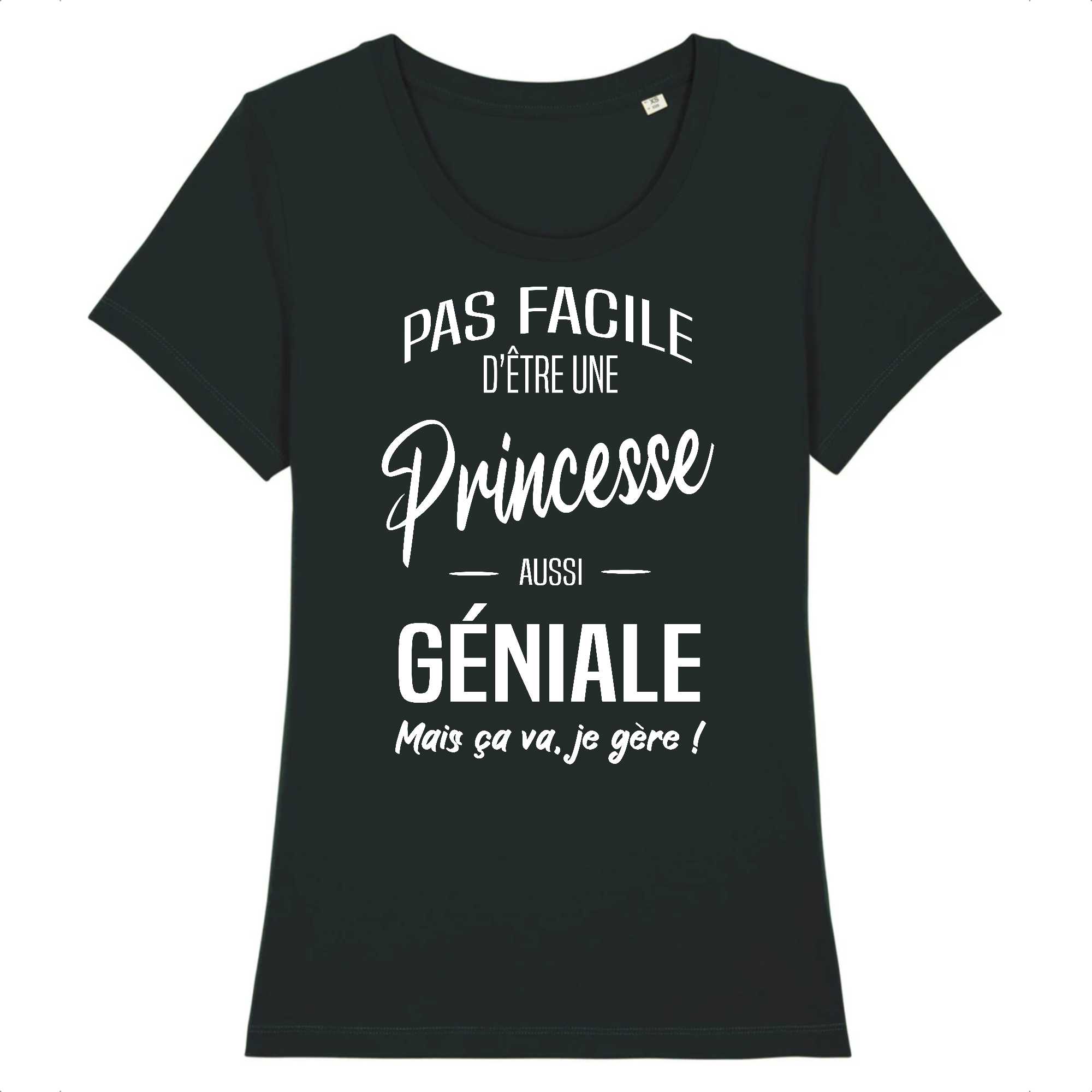 T-shirt Femme Princesse géniale