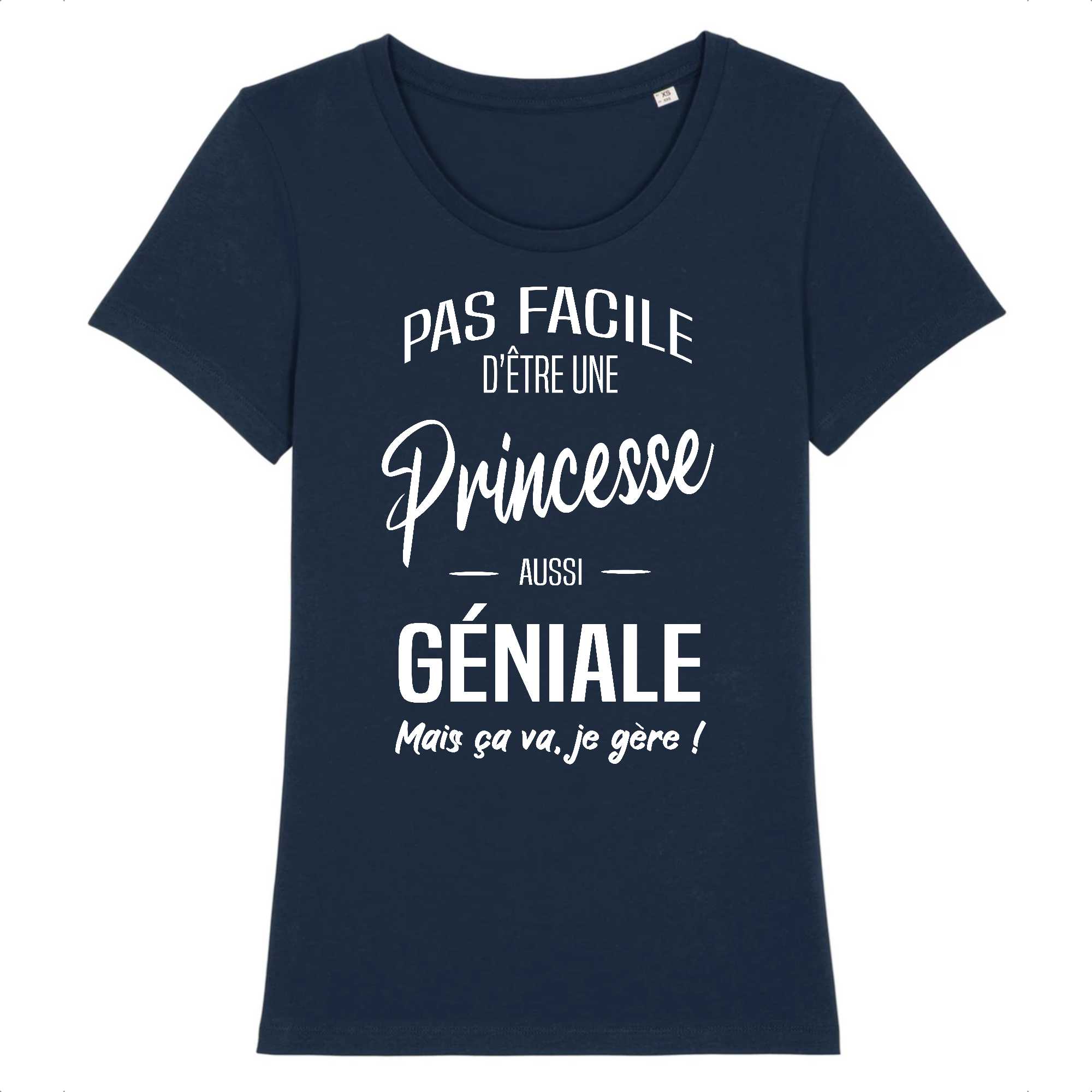T-shirt Femme Princesse géniale