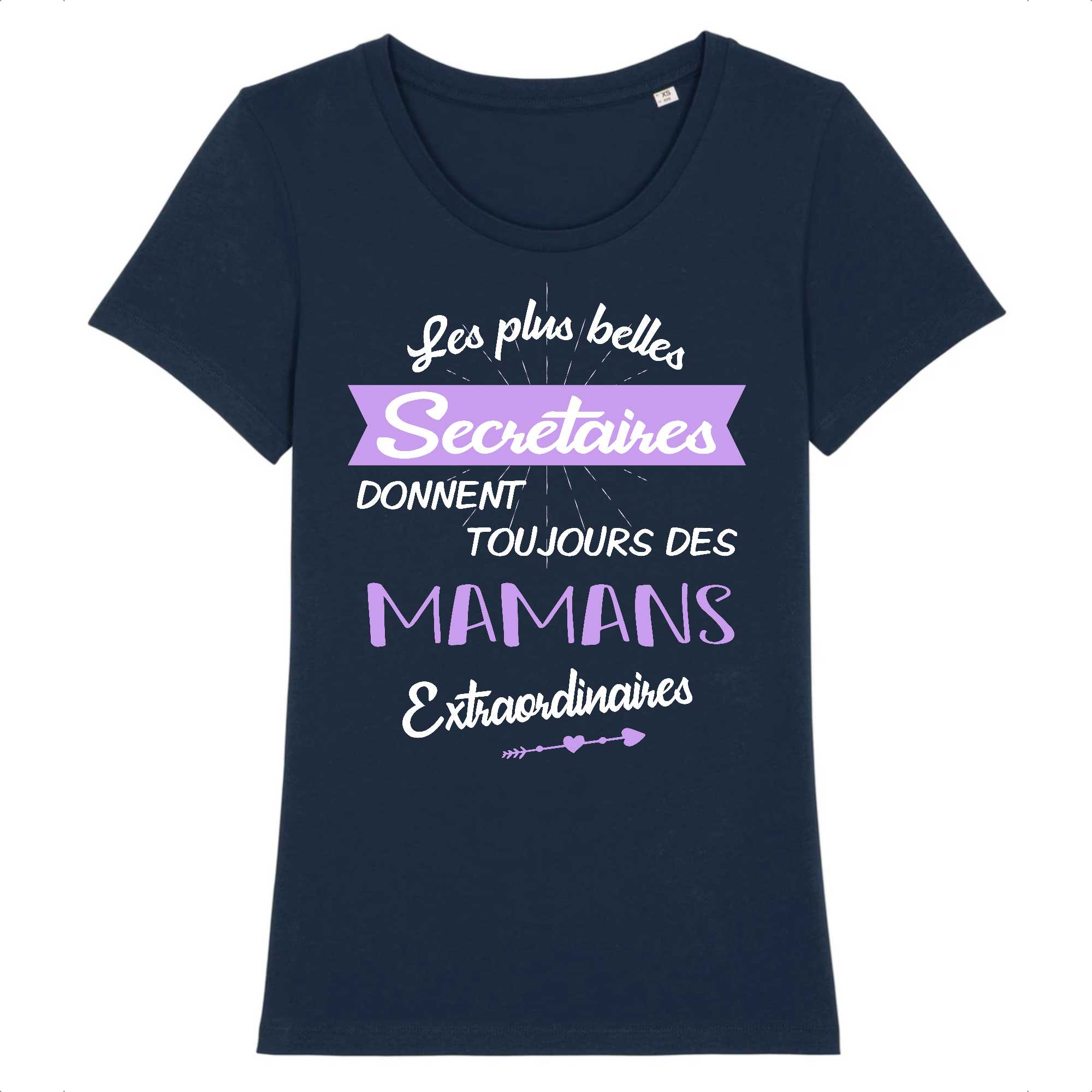 T-shirt Femme Secrétaire et maman