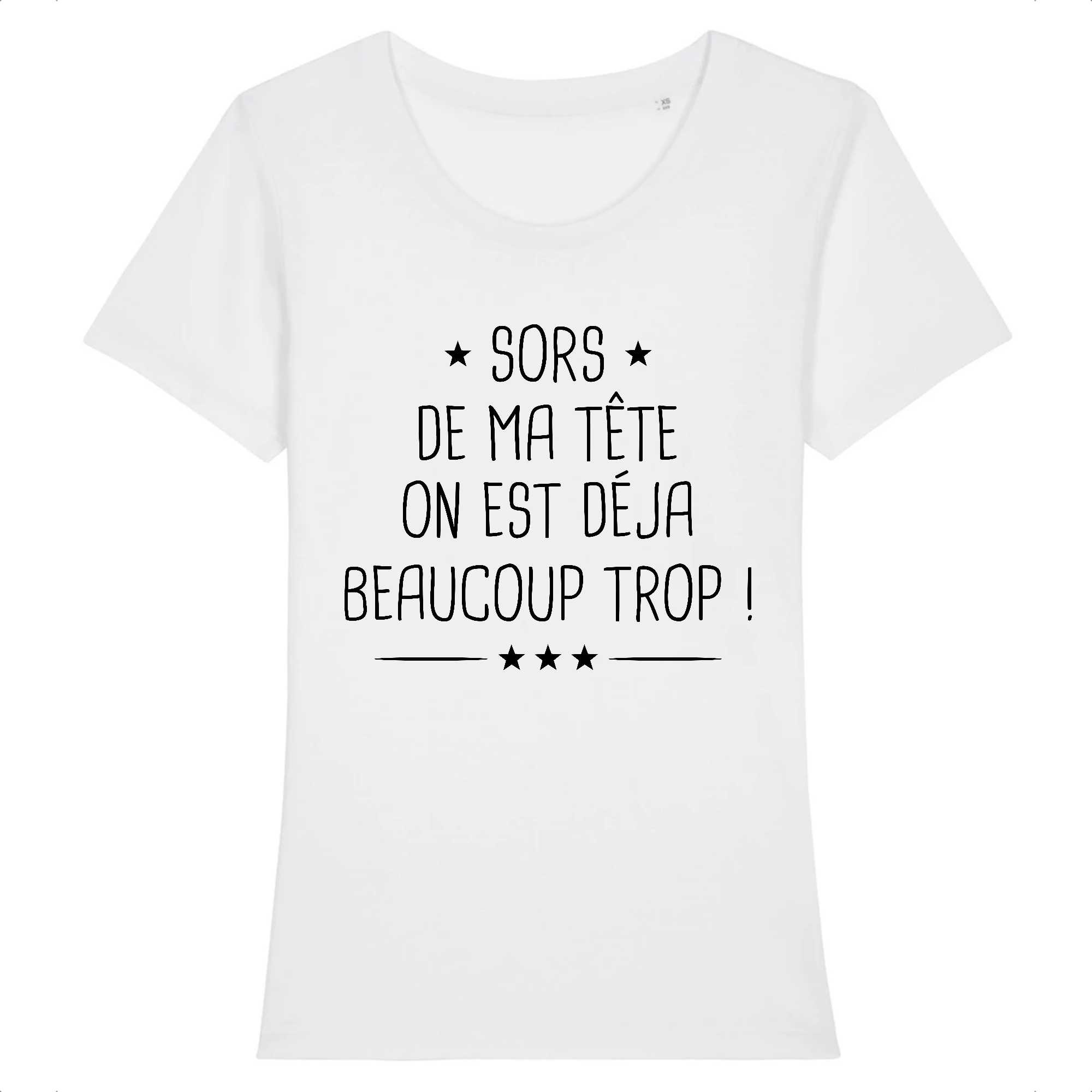 T-shirt Femme Sors de ma tête