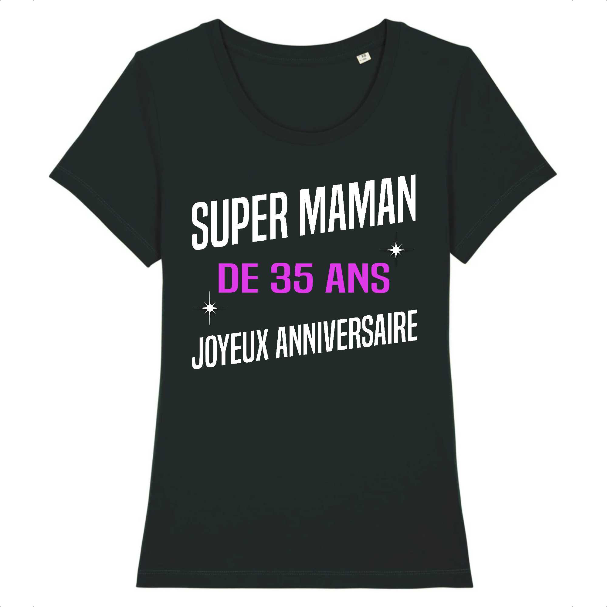 T-shirt Femme Super maman de 35 ans