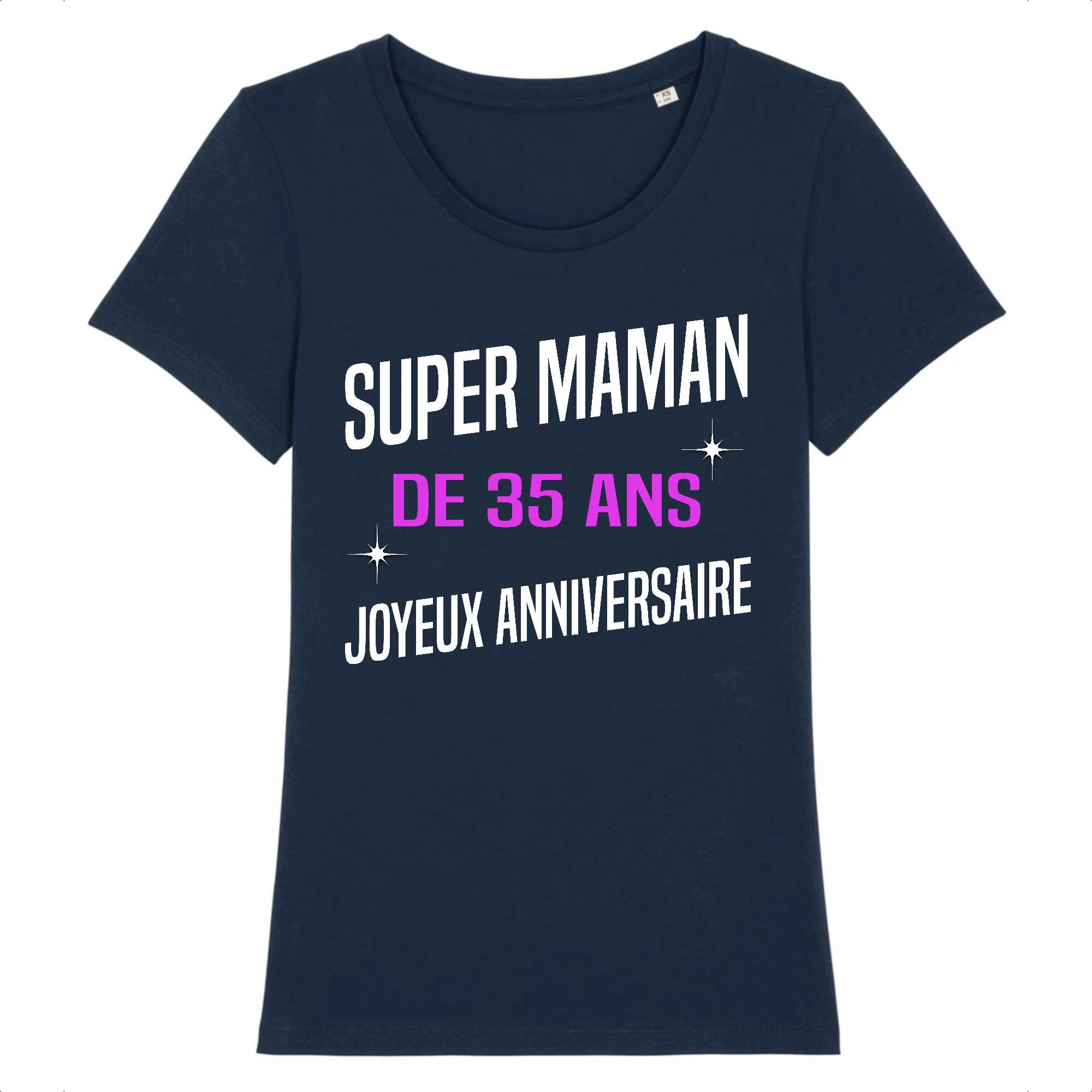 T-shirt Femme Super maman de 35 ans