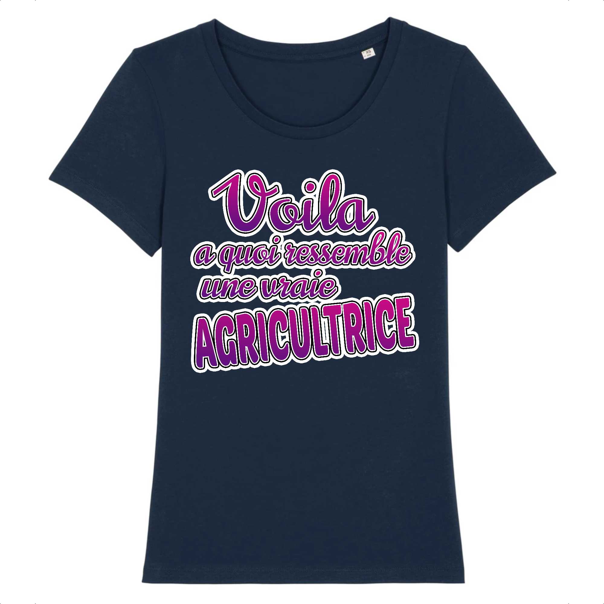 T-shirt Femme Une vraie agricultrice