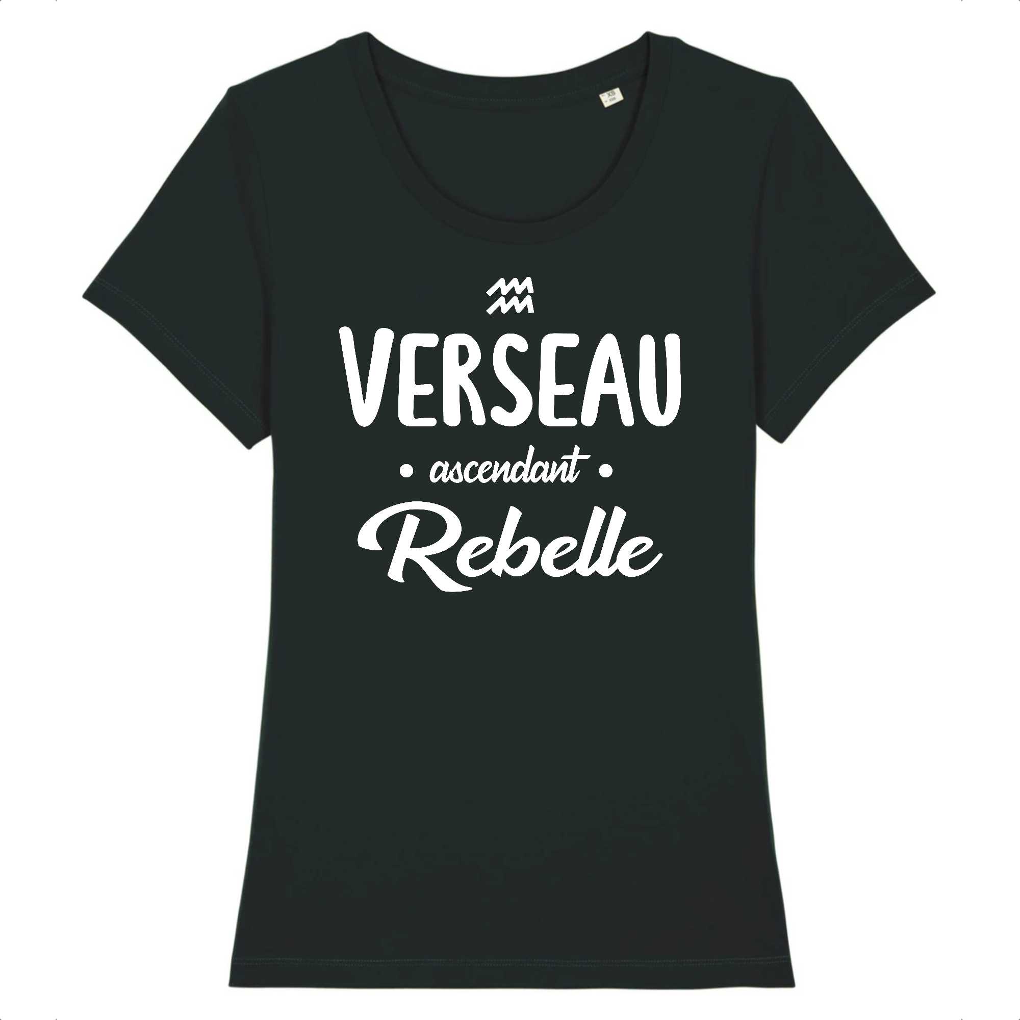 T-shirt Femme Verseau ascendant rebelle