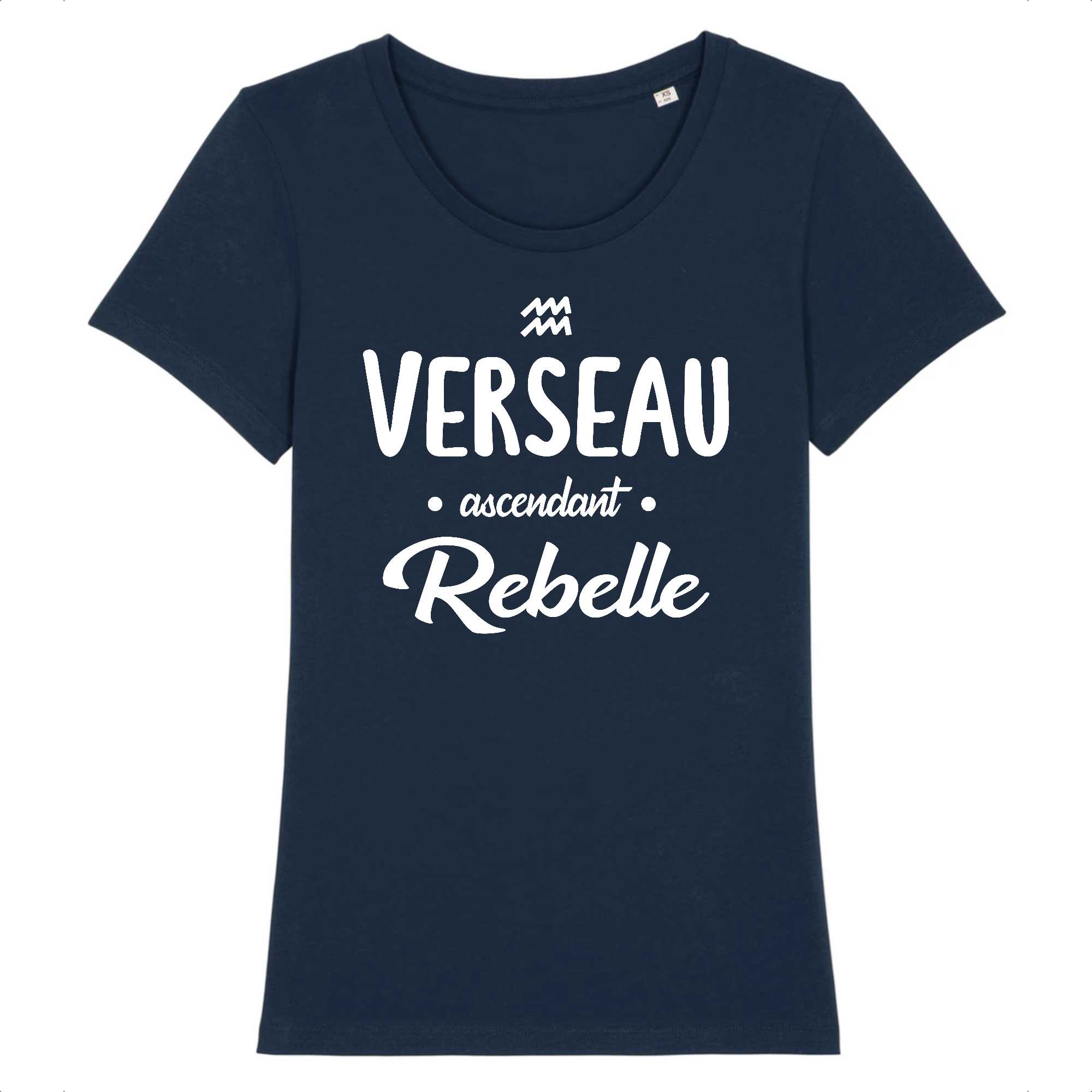 T-shirt Femme Verseau ascendant rebelle