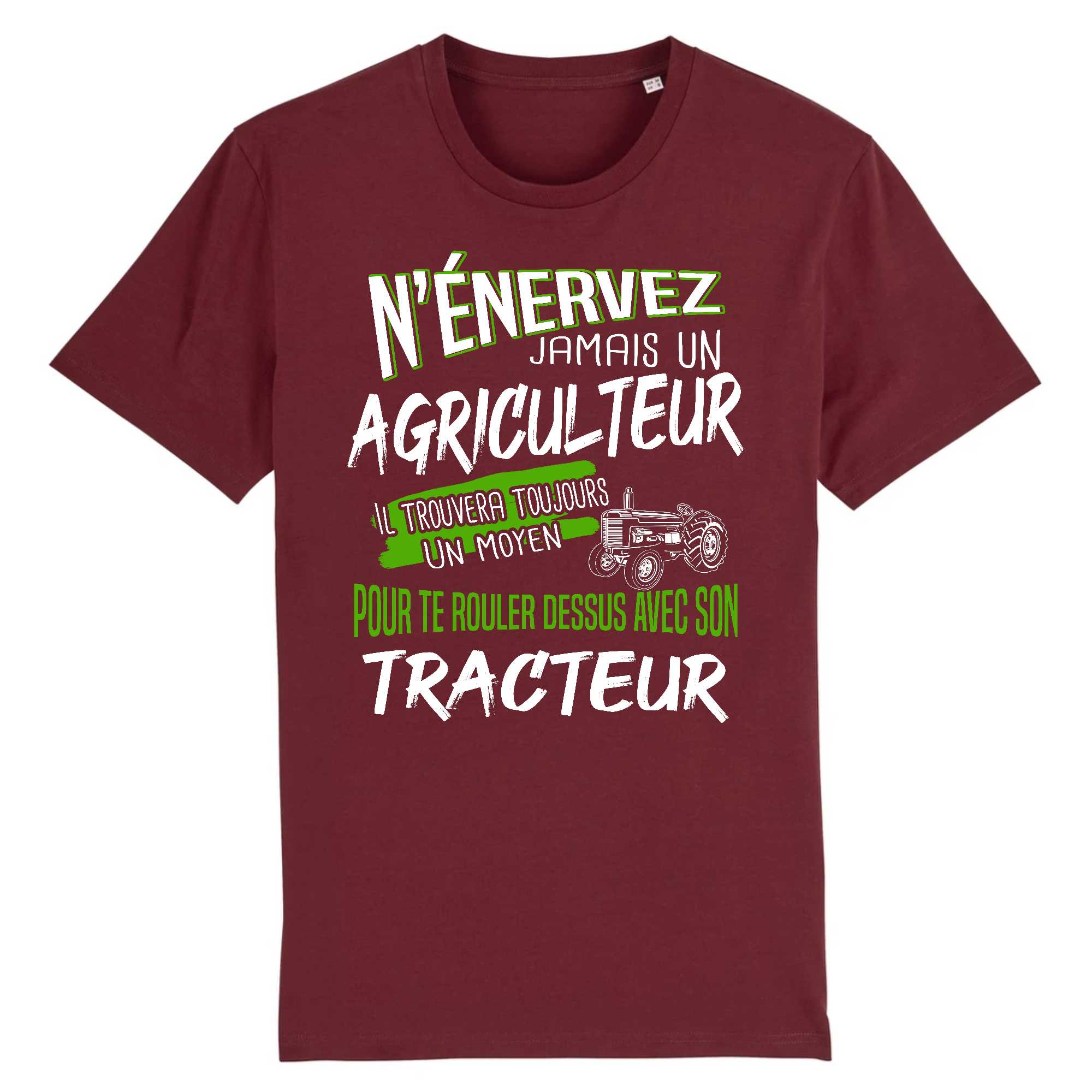 T-shirt Homme Agriculteur et tracteur