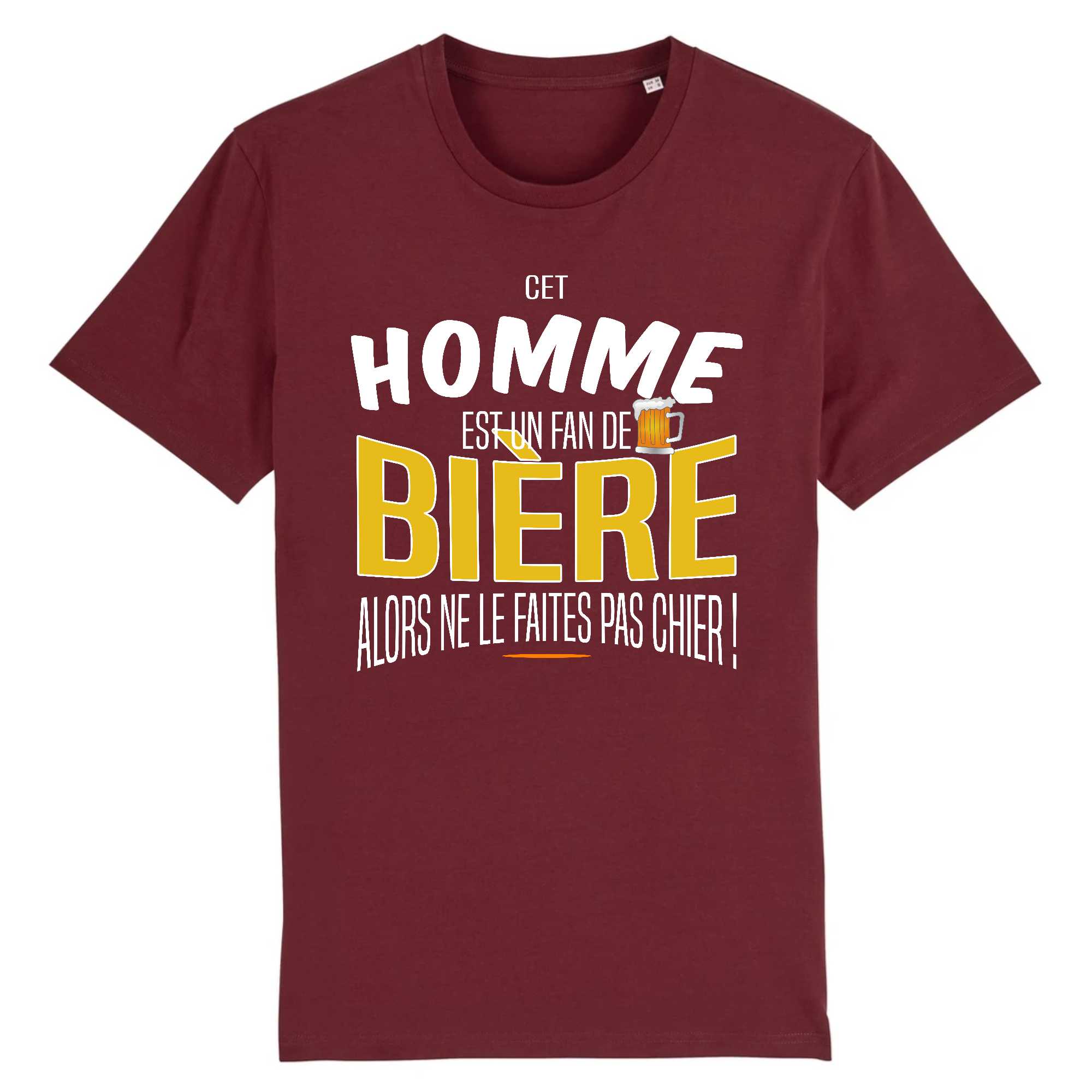 T-shirt Homme Cet homme est un fan de bière