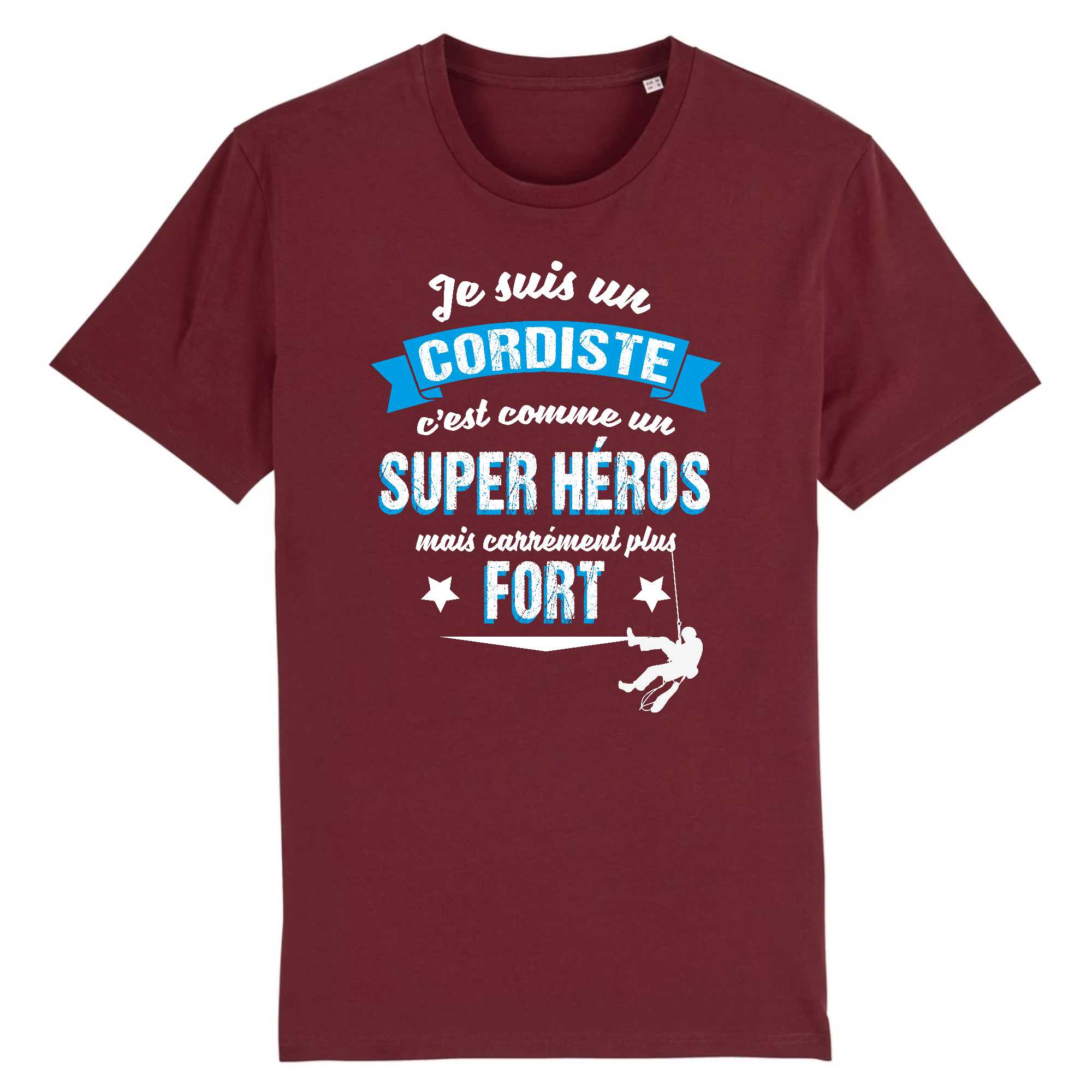 T-shirt Homme Cordiste et super héros