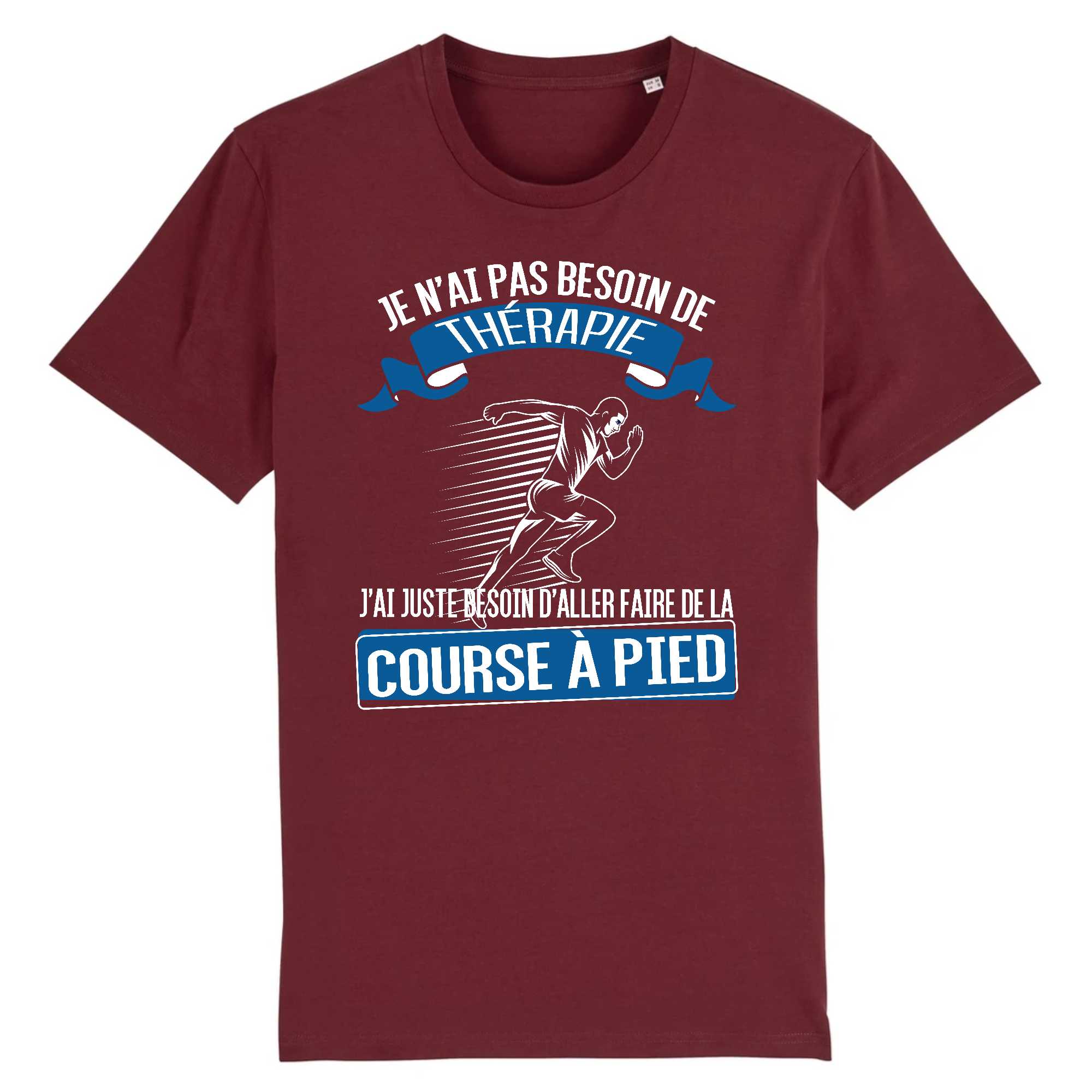 T-shirt Homme Course à pied et thérapie
