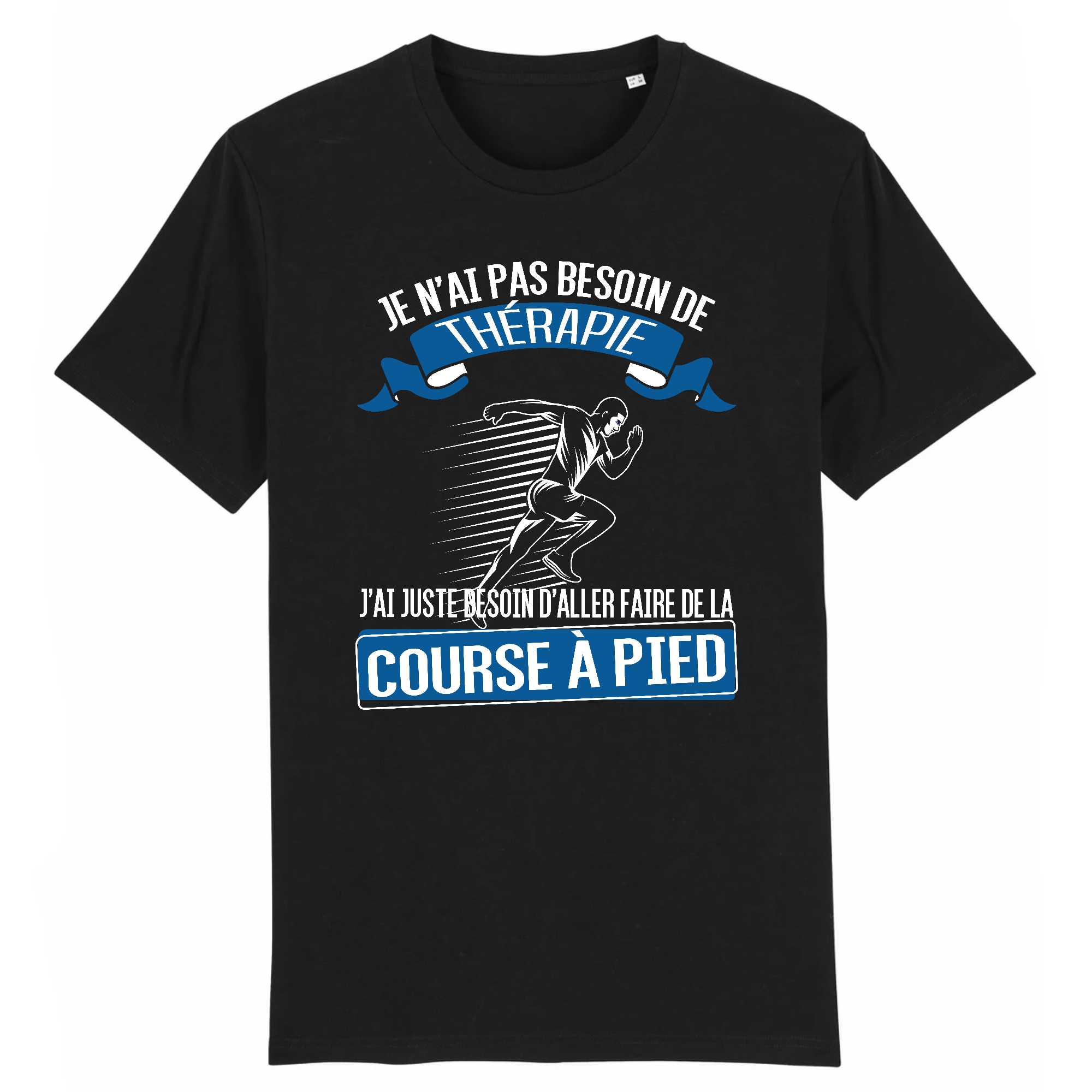 T-shirt Homme Course à pied et thérapie
