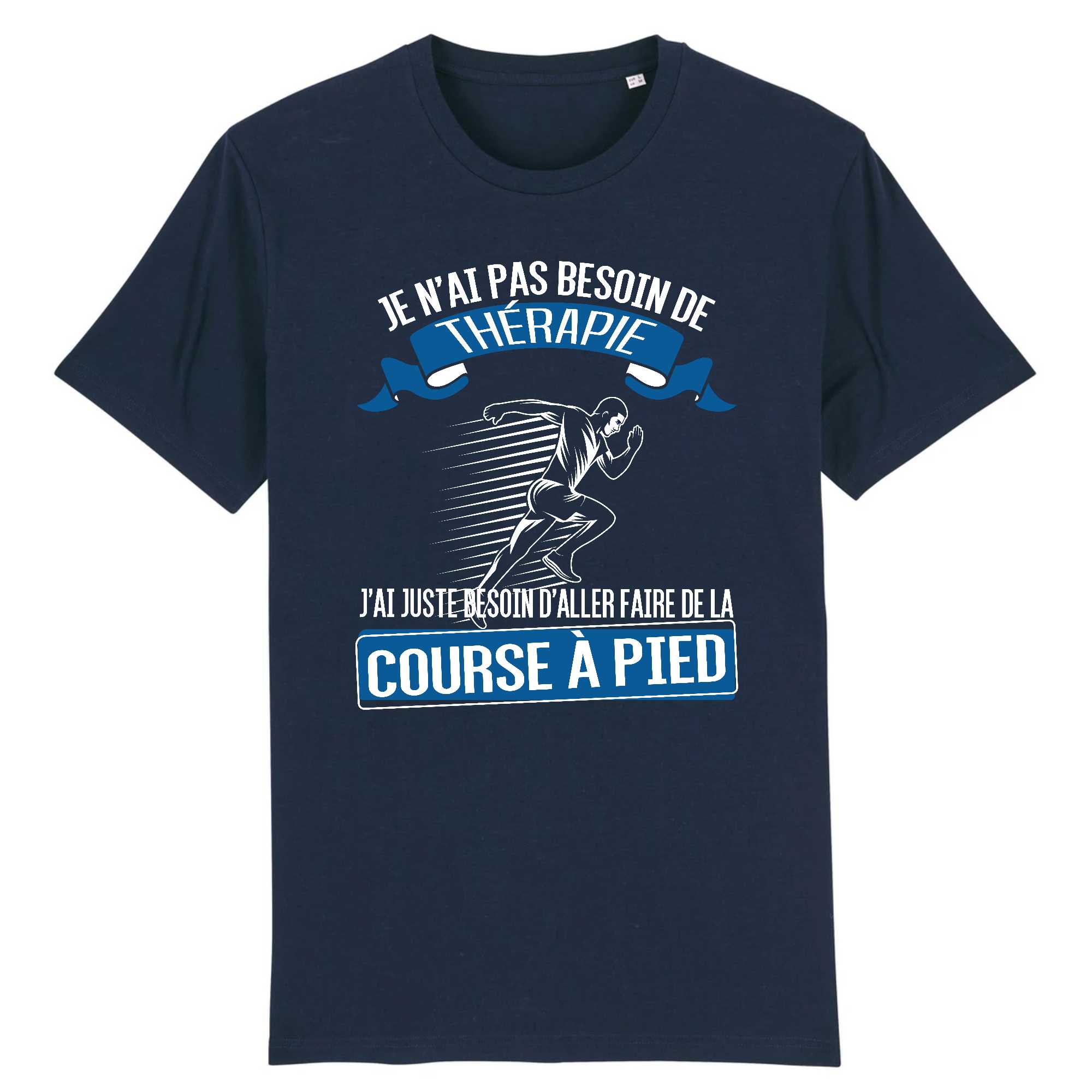 T-shirt Homme Course à pied et thérapie