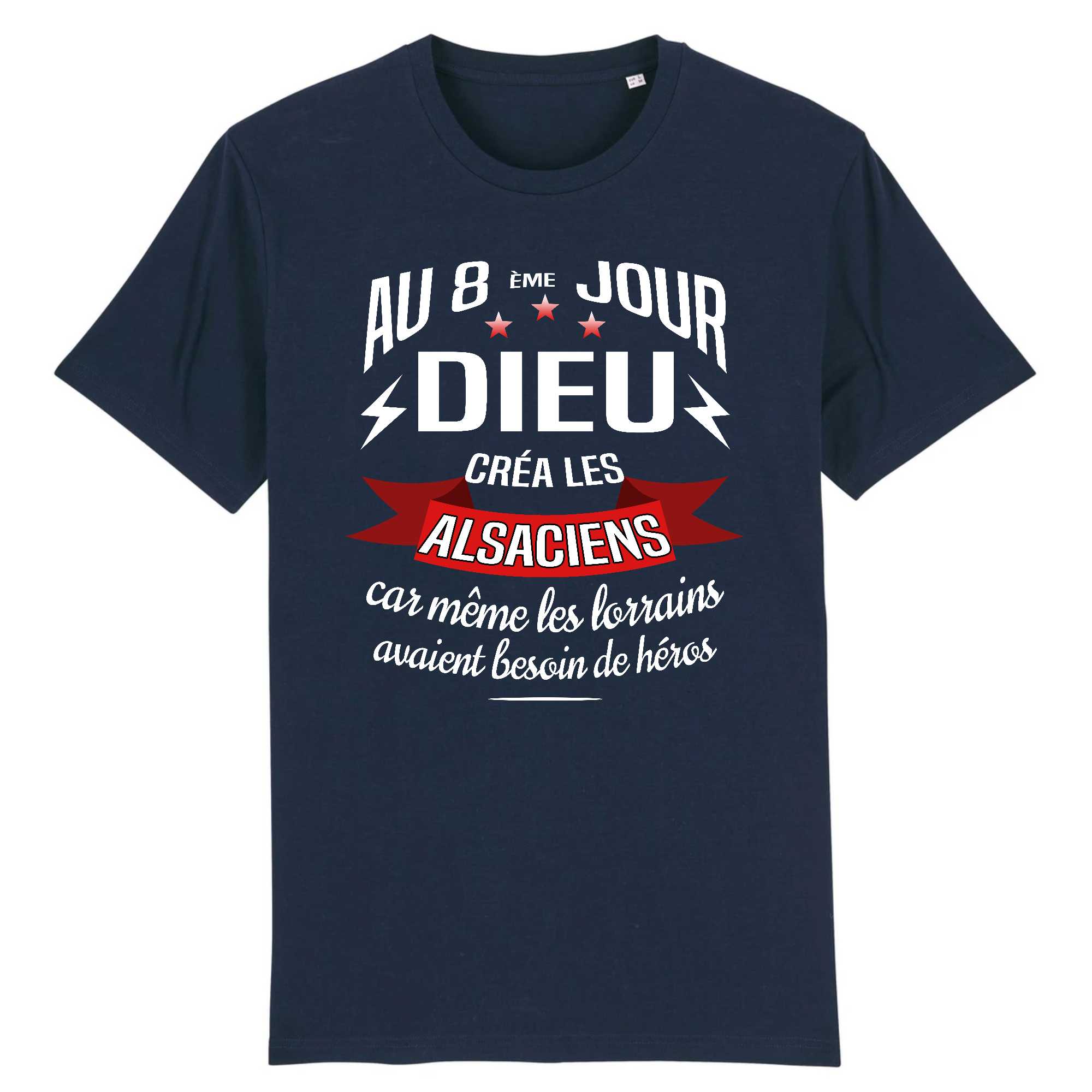 T-shirt Homme Dieu créa les alsaciens