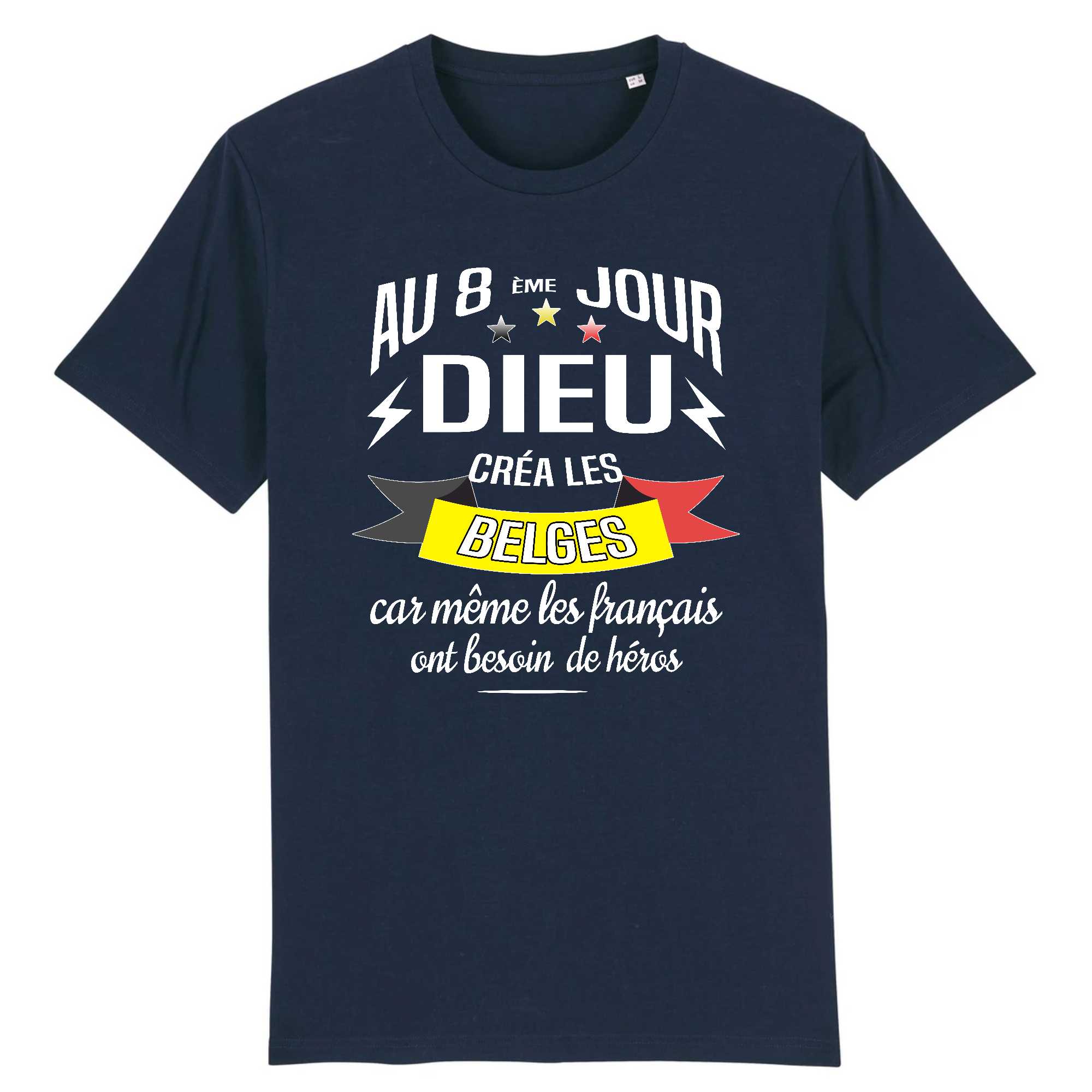 T-shirt Homme Dieu créa les belges