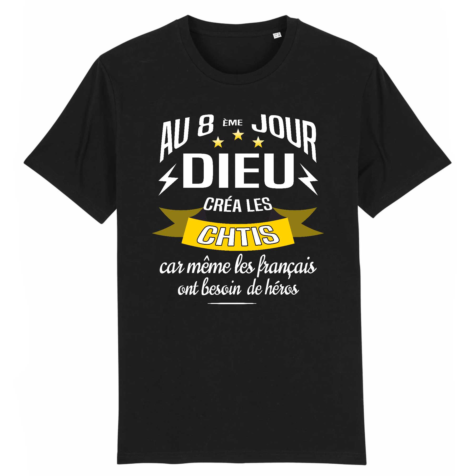 T-shirt Homme Dieu créa les chtis