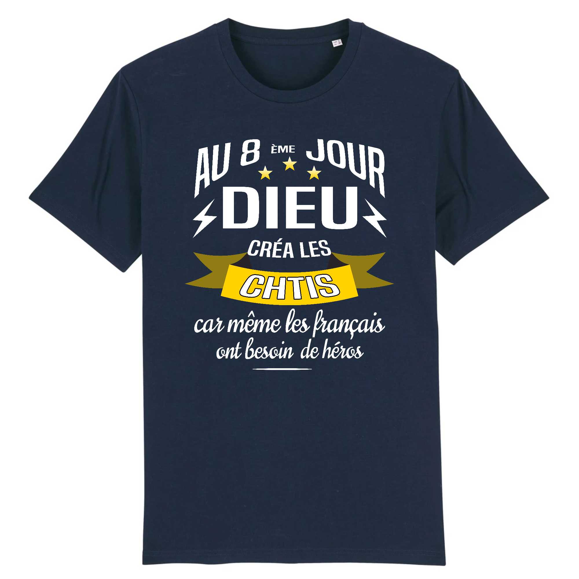 T-shirt Homme Dieu créa les chtis