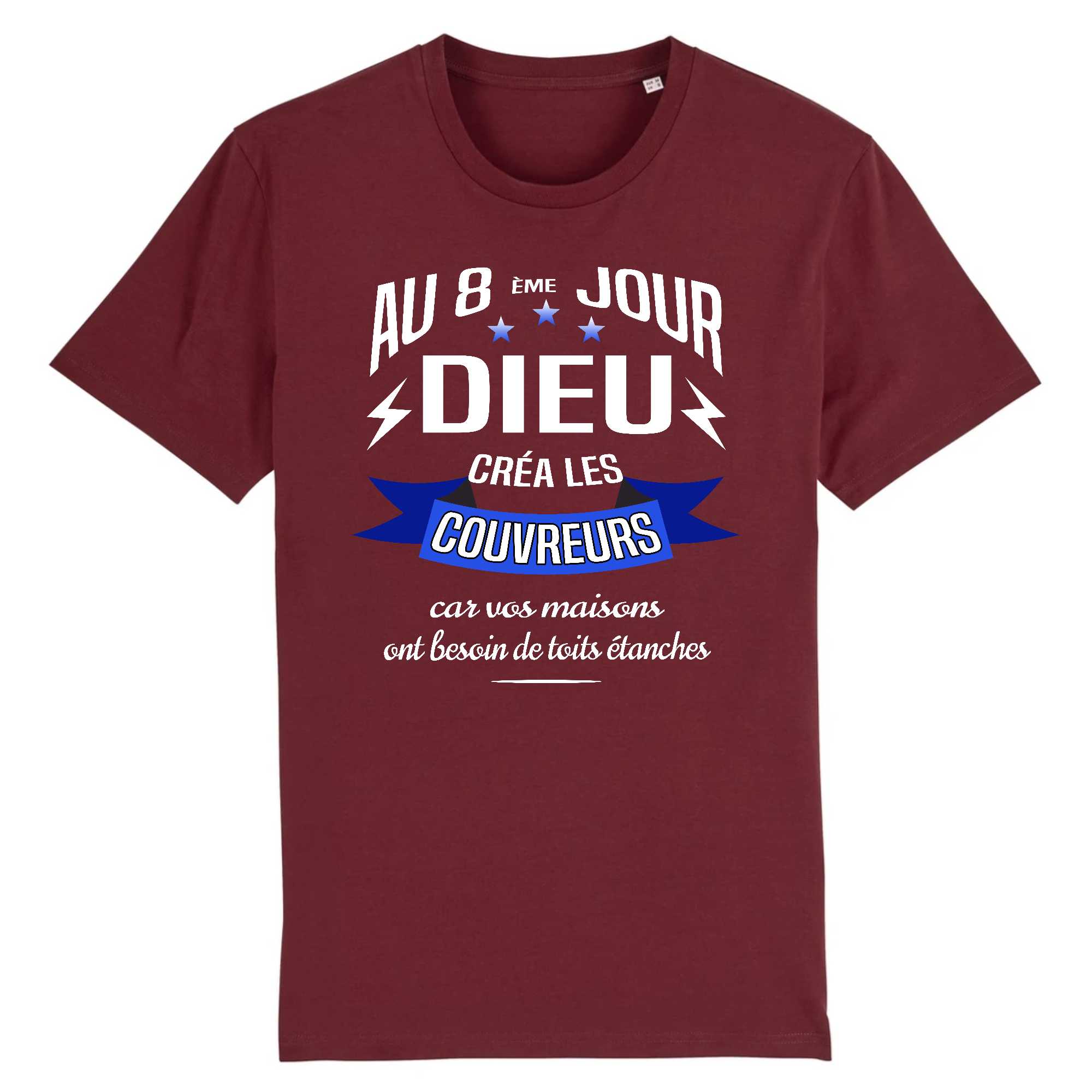 T-shirt Homme Dieu créa les couvreurs