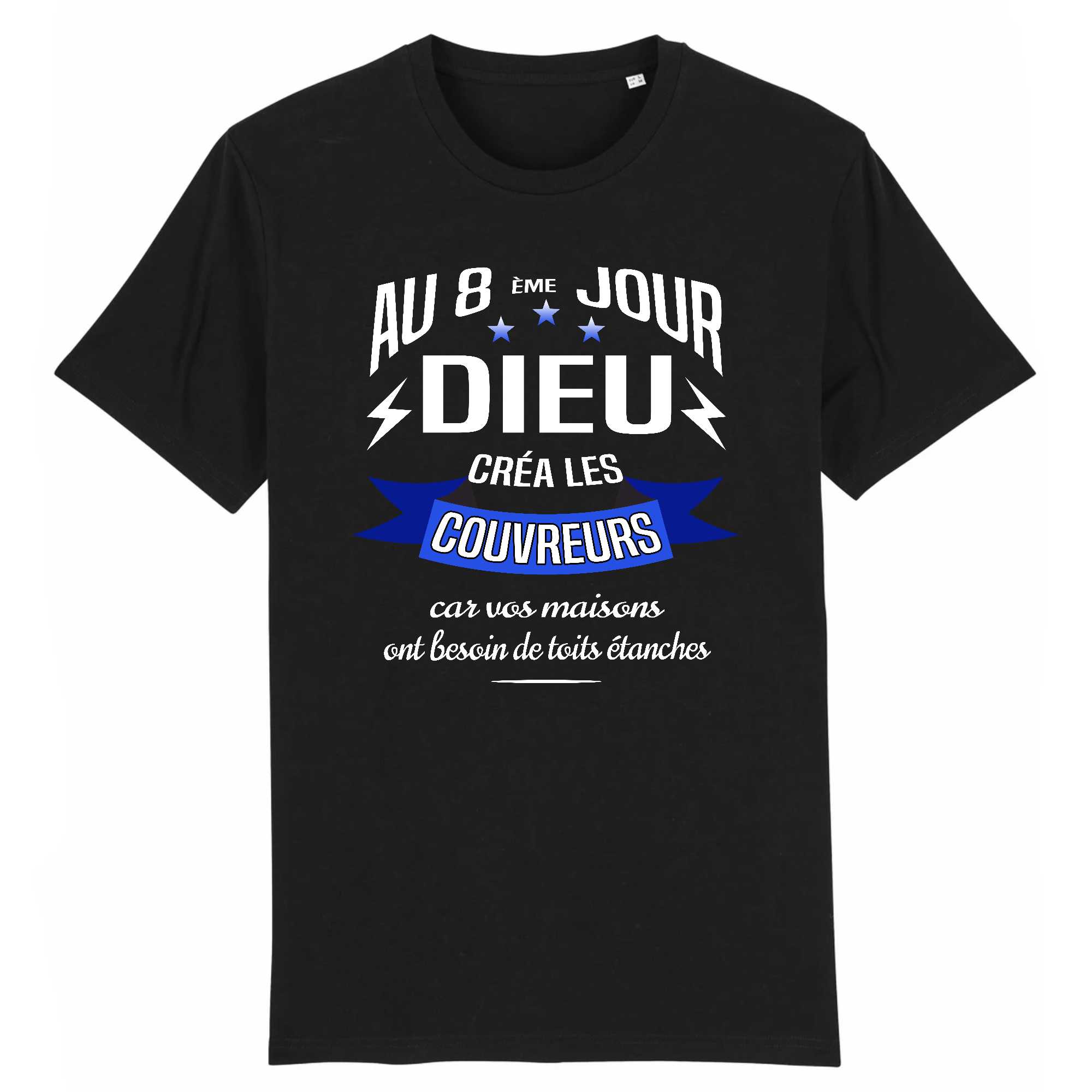 T-shirt Homme Dieu créa les couvreurs