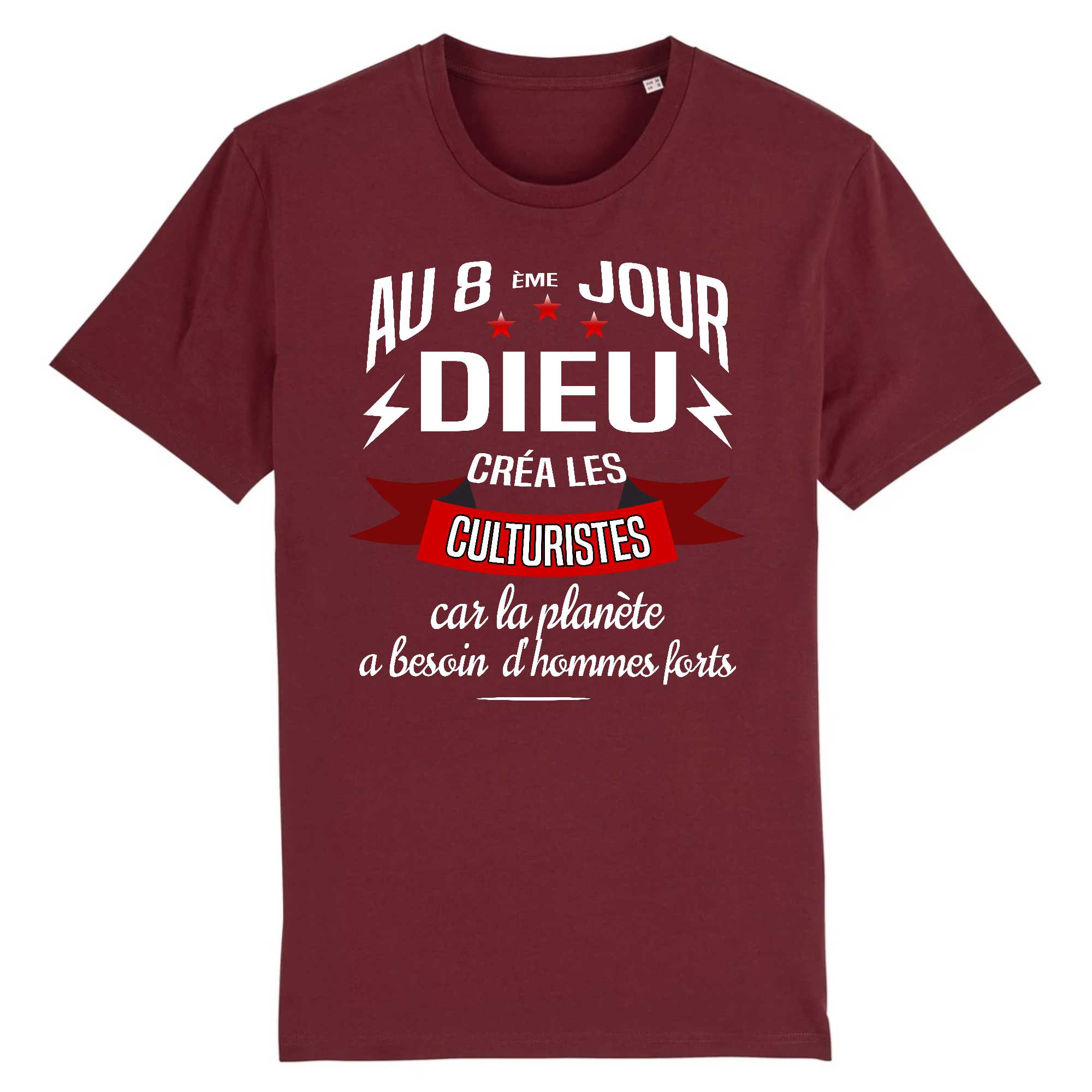 T-shirt Homme Dieu créa les culturistes